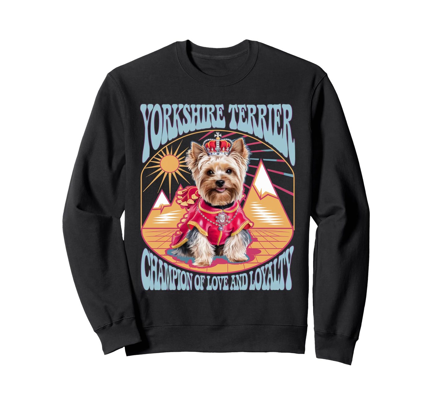 Pop Art Yorkshire Terrier Sweatshirt - Minimalist Print for Adults - T-Shirt, Sweatshirt, Hoodie