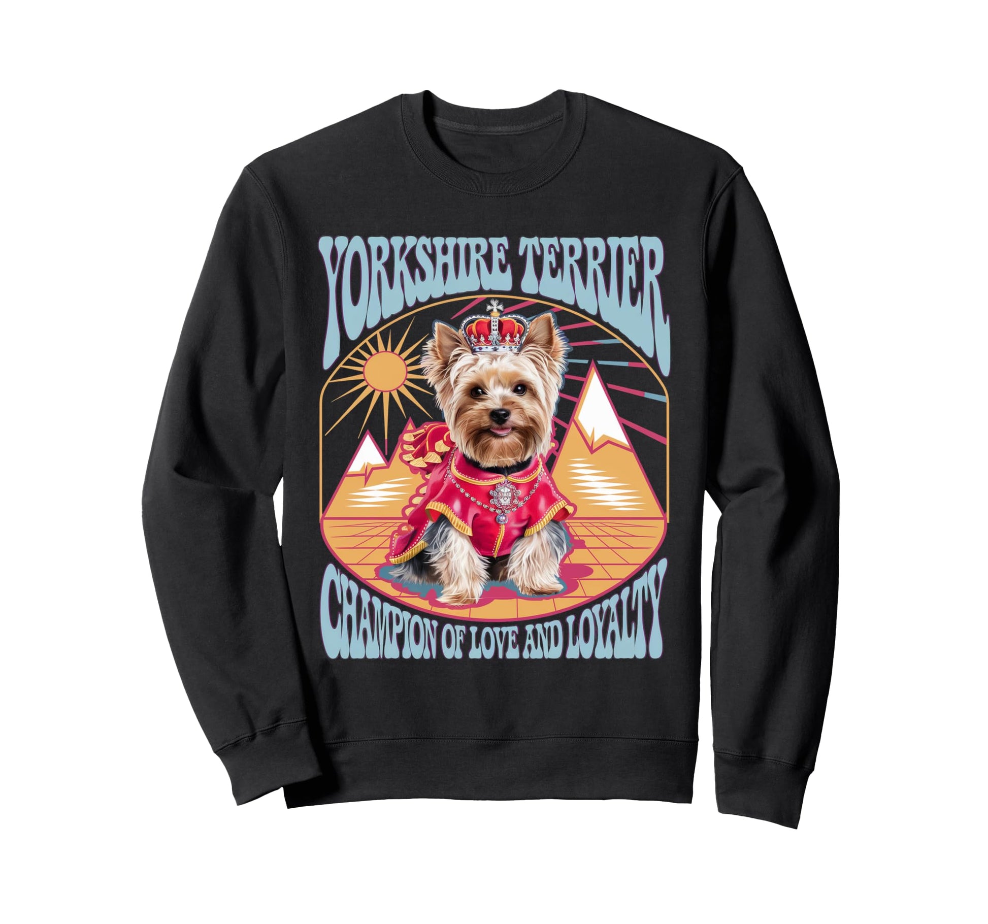 Pop Art Yorkshire Terrier Sweatshirt - Minimalist Print for Adults - T-Shirt, Sweatshirt, Hoodie