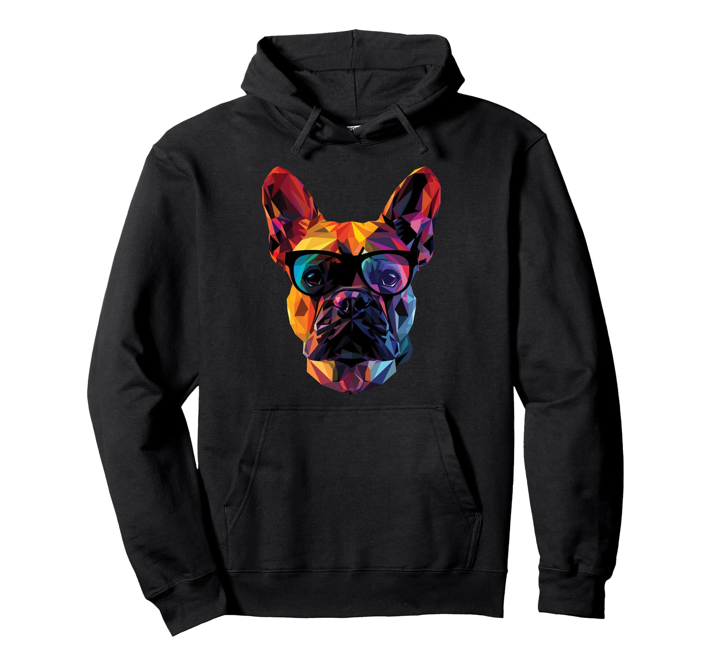 Dog Dad Mom Sunglasses Frenchton Hoodie - Trendy Graphic Unisex - T-Shirt, Sweatshirt, Hoodie