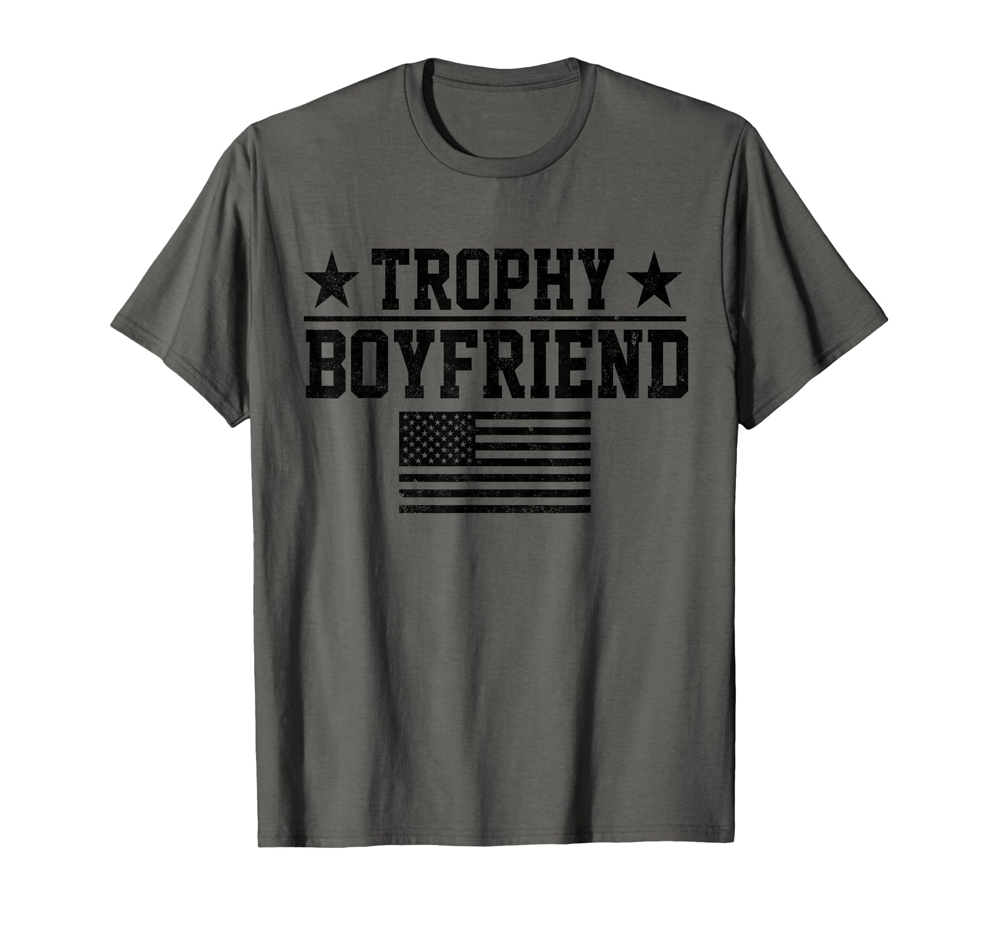 Mens Trophy Boyfriend Funny Fathers Day T-Shirt - Trendy Graphic Unisex - T-Shirt, Sweatshirt, Hoodie