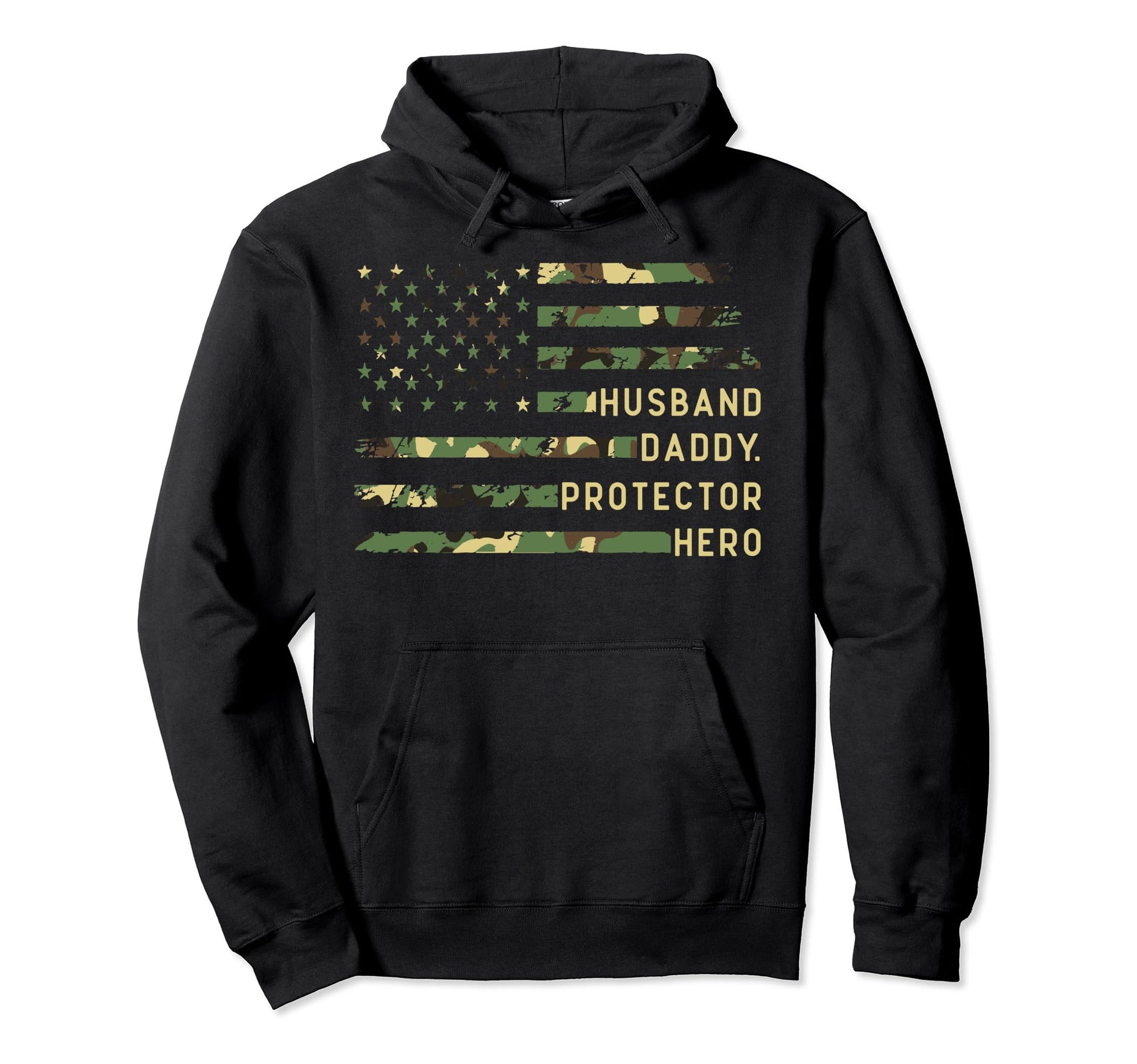 Husband Daddy Protector Hero Fathers Hoodie - Novelty Apparel Men Women - T-Shirt, Sweatshirt, Hoodie