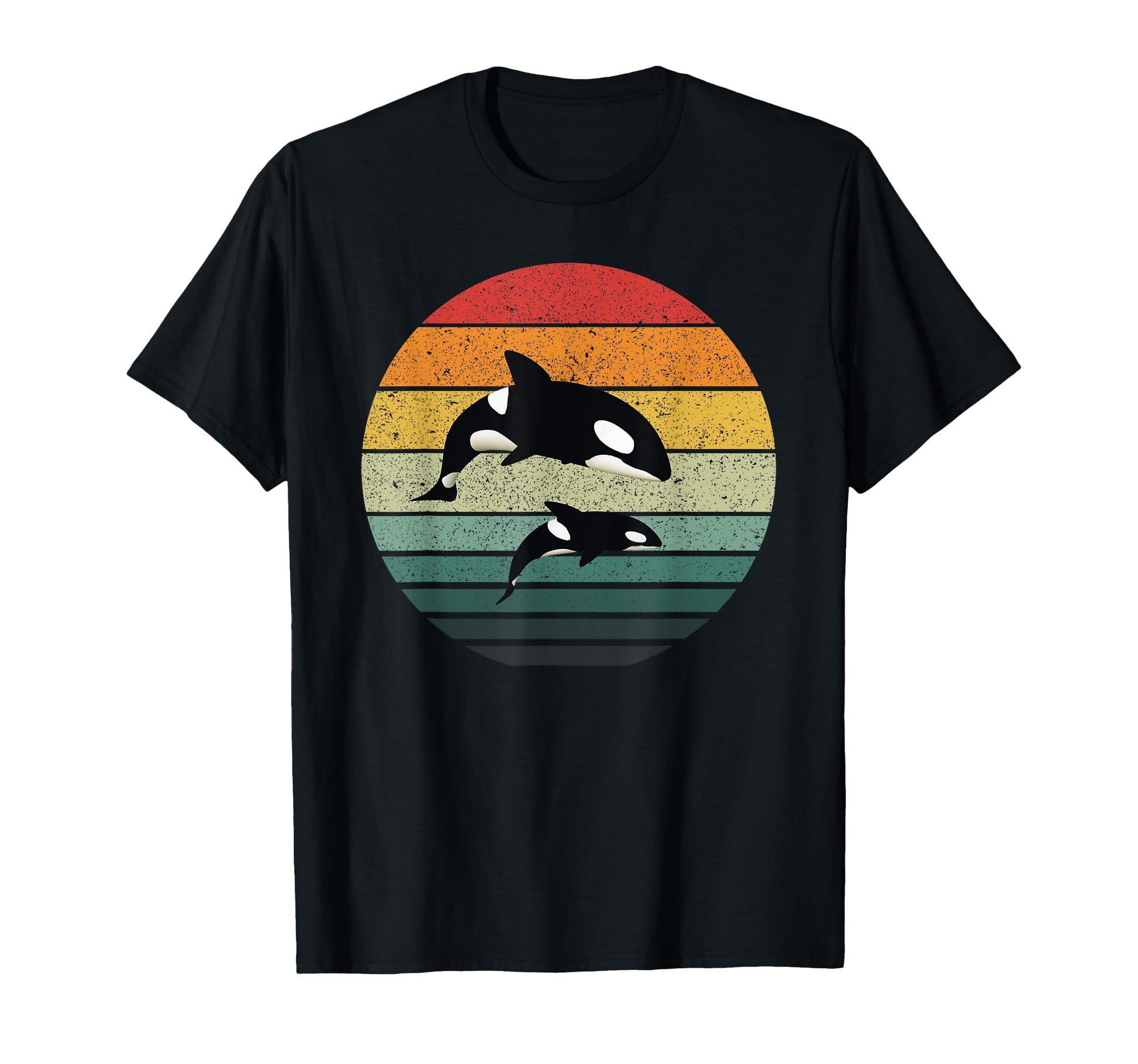 Orca Family Art Killer Whale T-Shirt - Casual Everyday Wear Men Women - T-Shirt, Sweatshirt, Hoodie