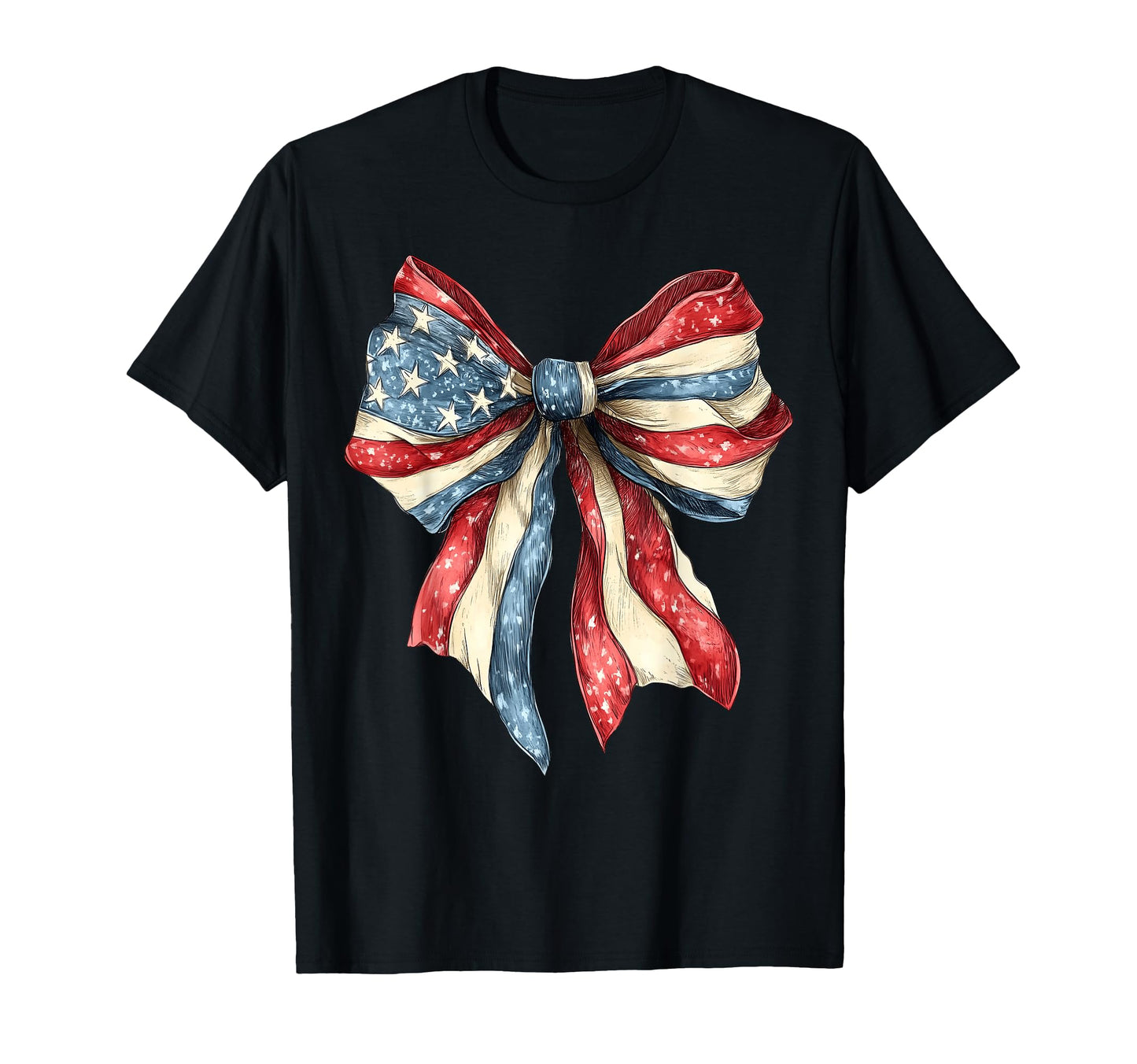 4Th July America Coquette Bow Usa T-Shirt - Streetwear Style for Adults - T-Shirt, Sweatshirt, Hoodie