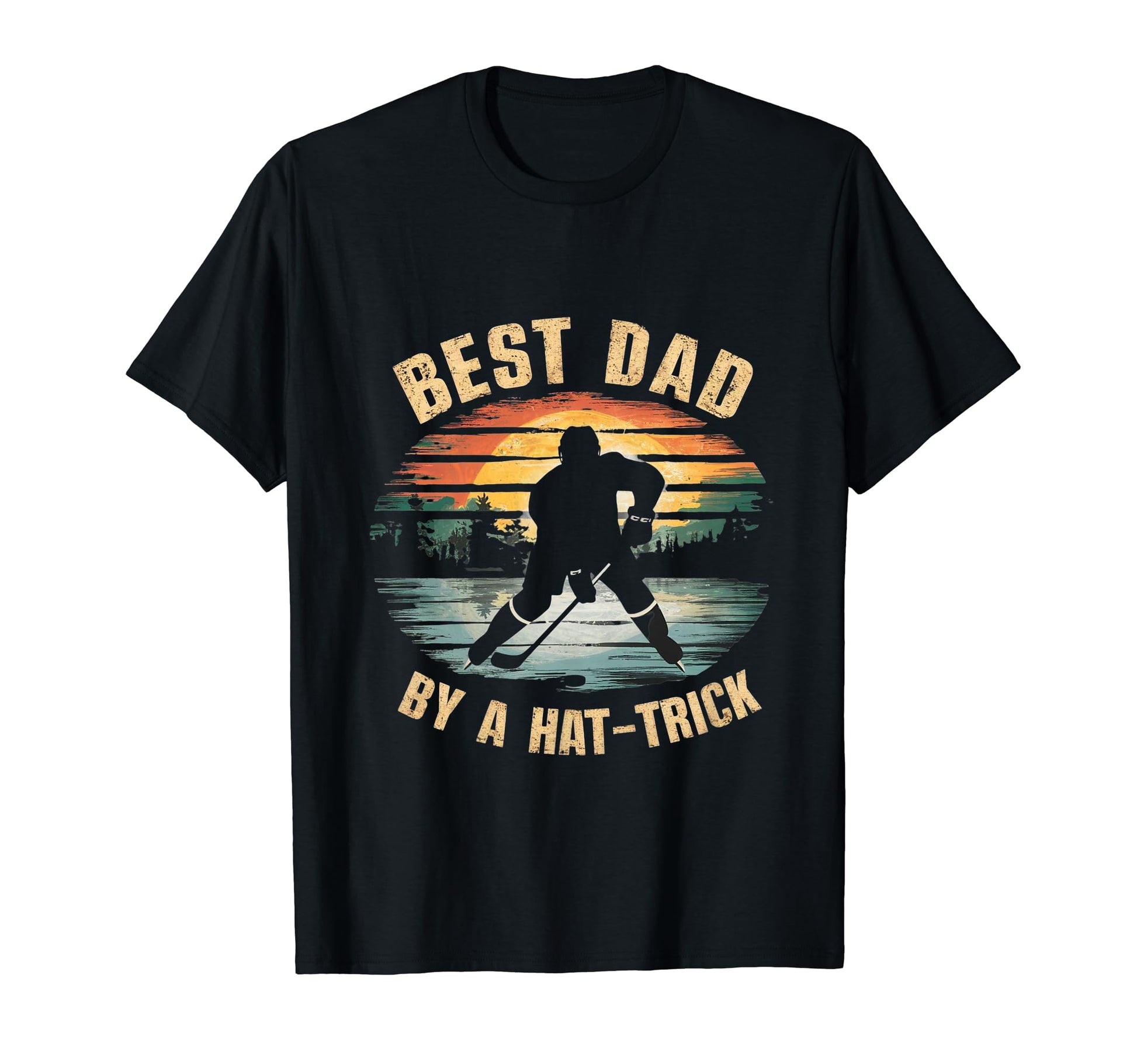 Funny Best Dad Hockey Love T-Shirt - Casual Everyday Wear Men Women - T-Shirt, Sweatshirt, Hoodie