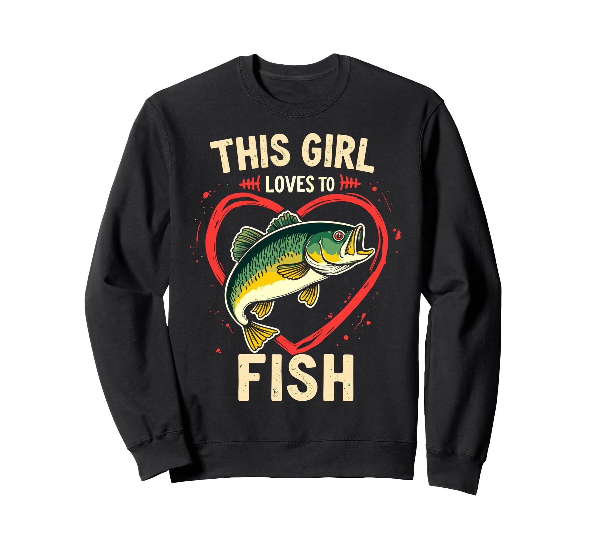 This Loves To Fish Fisher Mom Sweatshirt - Novelty Apparel for Adults - T-Shirt, Sweatshirt, Hoodie