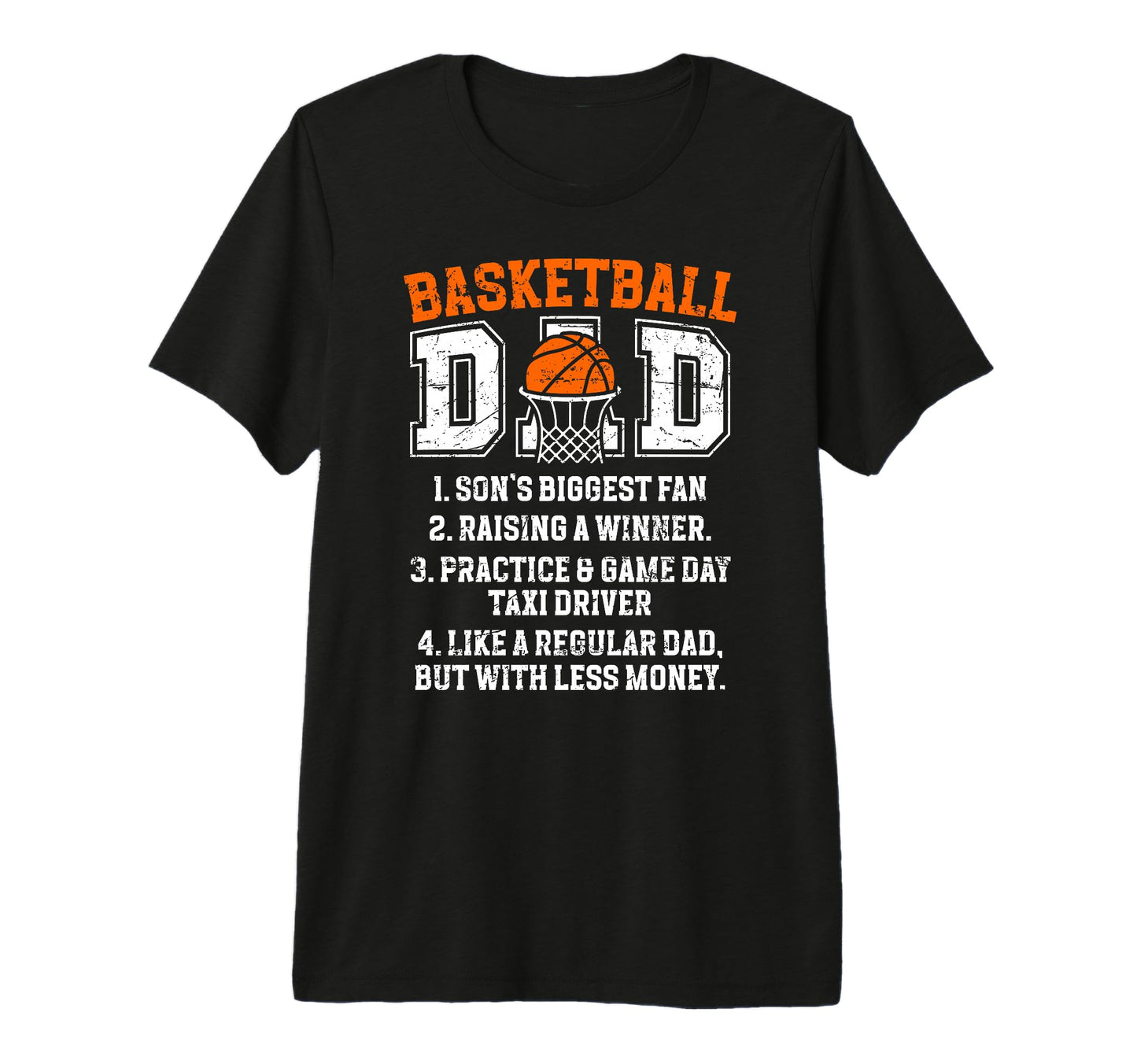 Mens Basketball Dad Basketball T-Shirt - Minimalist Print for Adults - T-Shirt, Sweatshirt, Hoodie