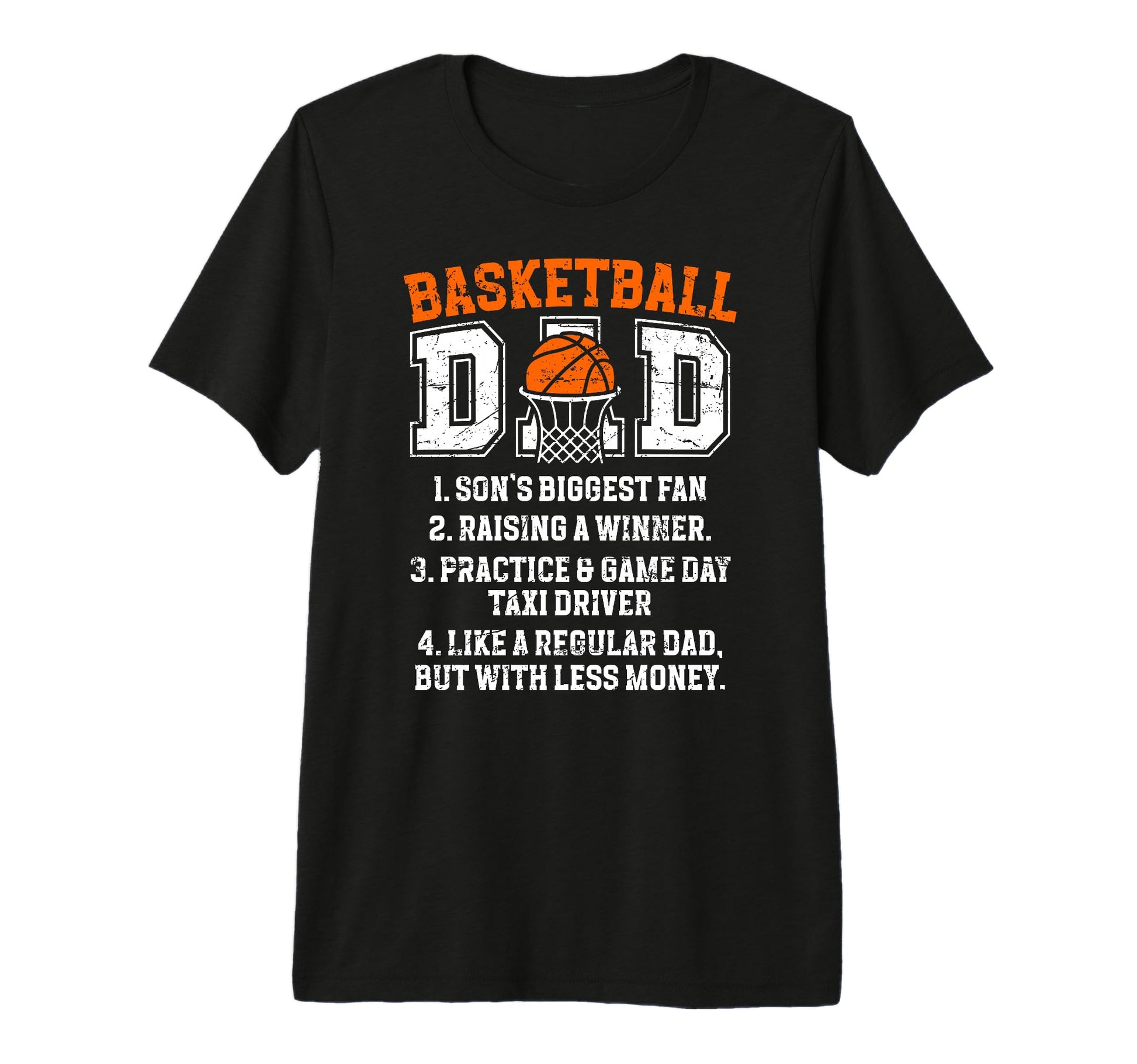 Mens Basketball Dad Basketball T-Shirt - Minimalist Print for Adults - T-Shirt, Sweatshirt, Hoodie