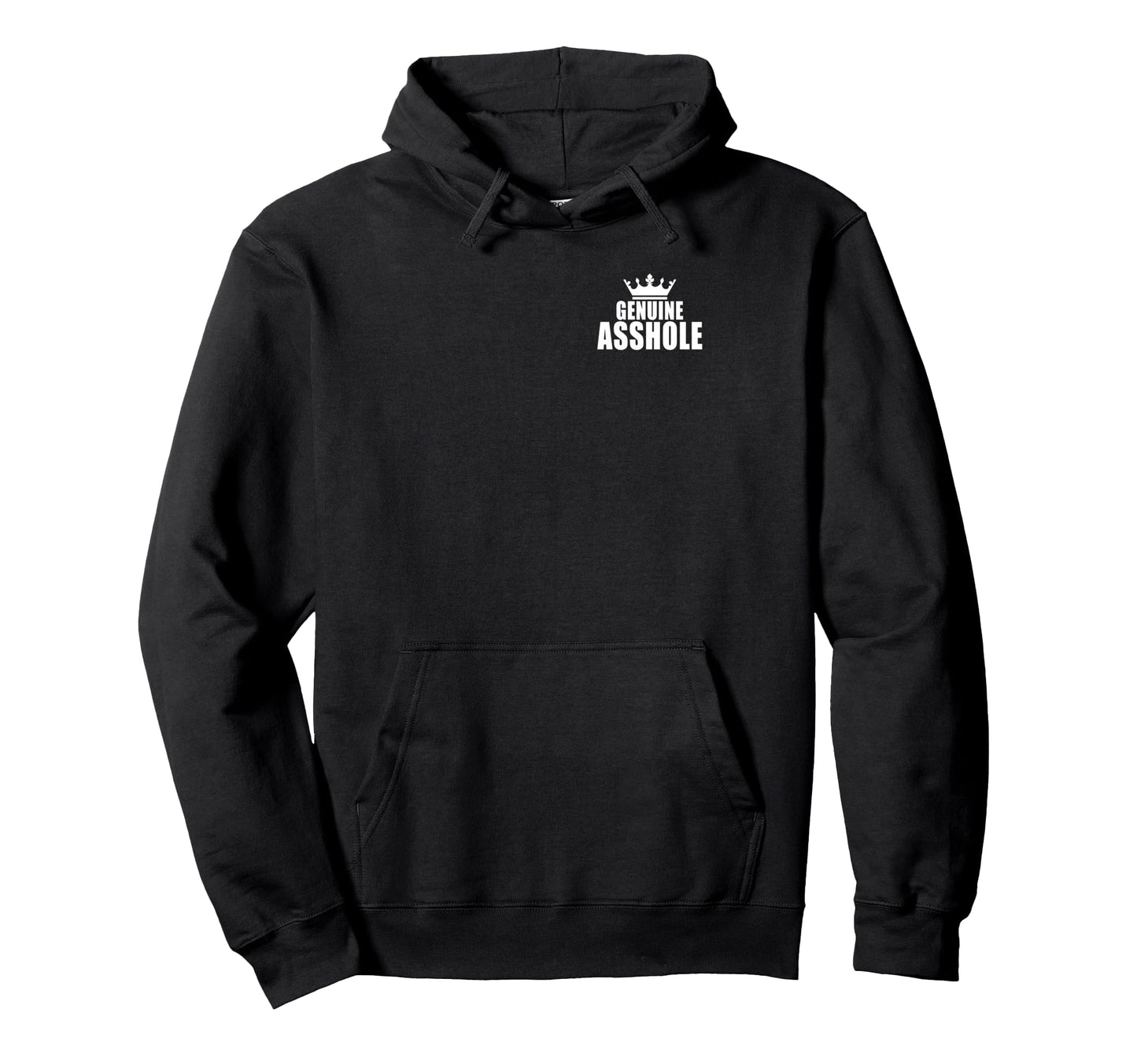 Certified Genuine Asshole 100 Front Back Hoodie - Graphic Print for Adults - T-Shirt, Sweatshirt, Hoodie
