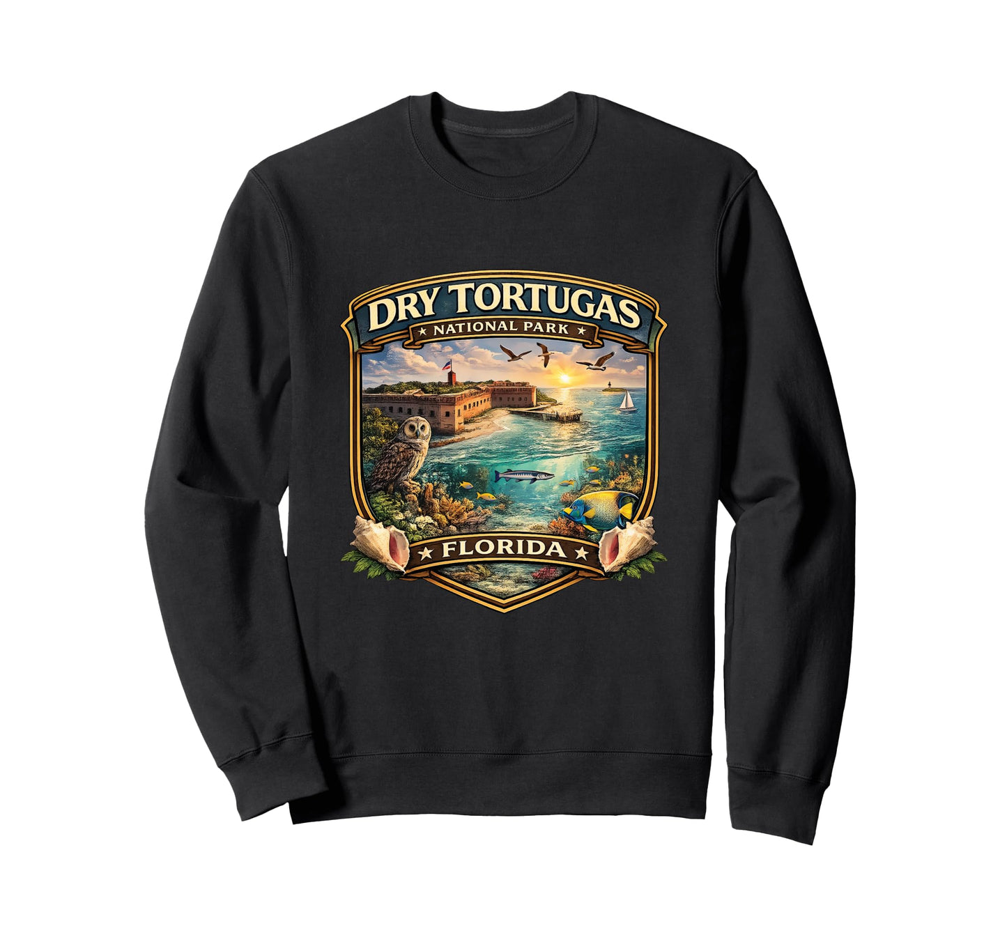 Dry Tortugas National Park Florida Sweatshirt - Fun Novelty Design Unisex - T-Shirt, Sweatshirt, Hoodie