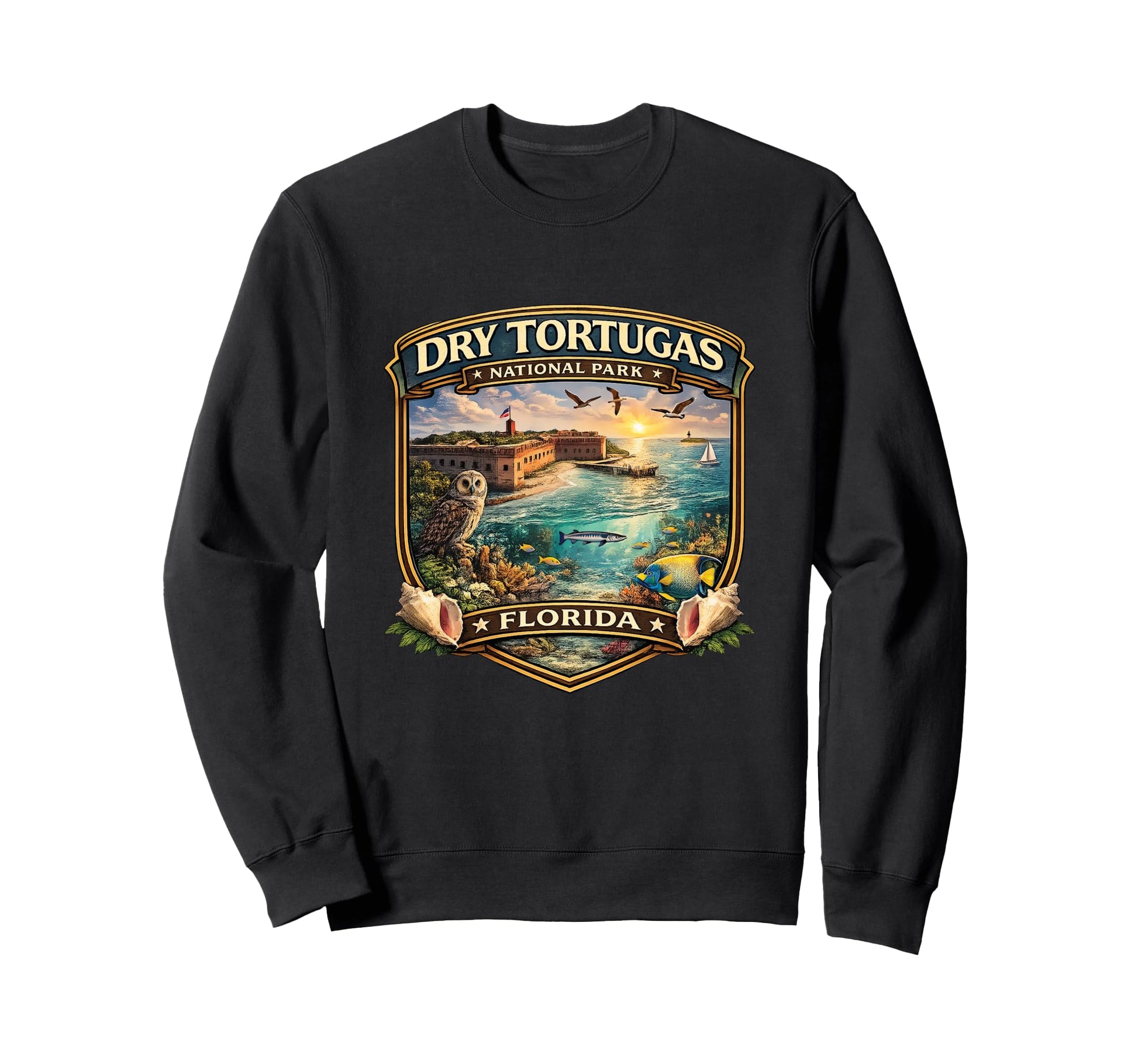 Dry Tortugas National Park Florida Sweatshirt - Fun Novelty Design Unisex - T-Shirt, Sweatshirt, Hoodie