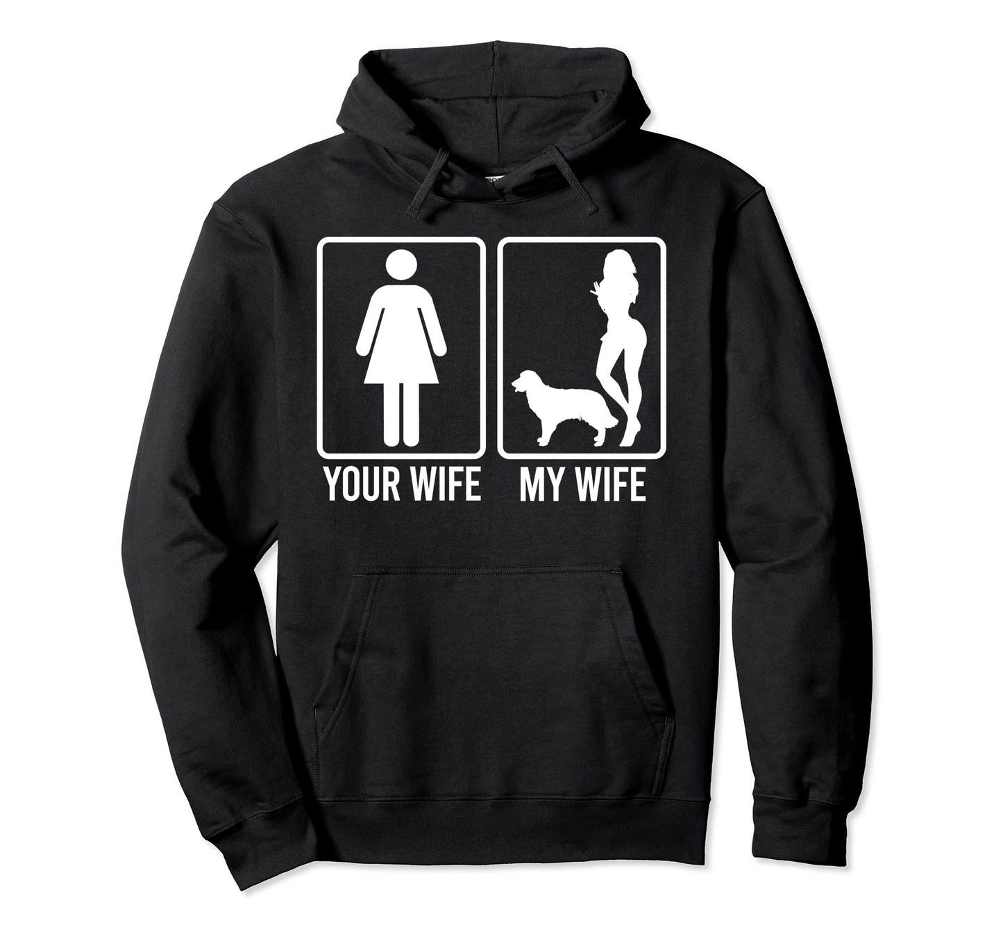 Your Wife My Wife Husband Golden Hoodie - Aesthetic Graphic for Adults - T-Shirt, Sweatshirt, Hoodie