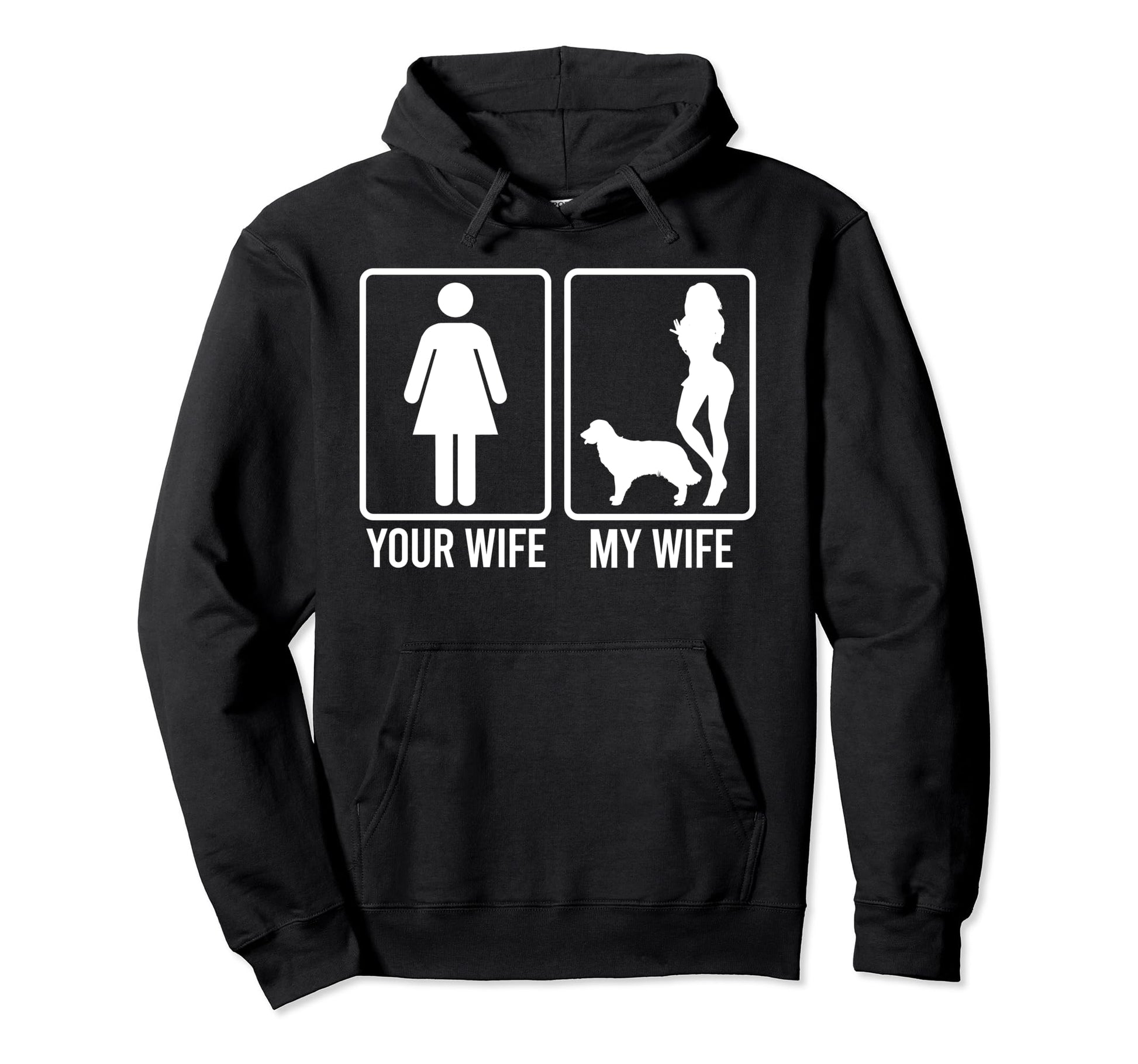 Your Wife My Wife Husband Golden Hoodie - Aesthetic Graphic for Adults - T-Shirt, Sweatshirt, Hoodie