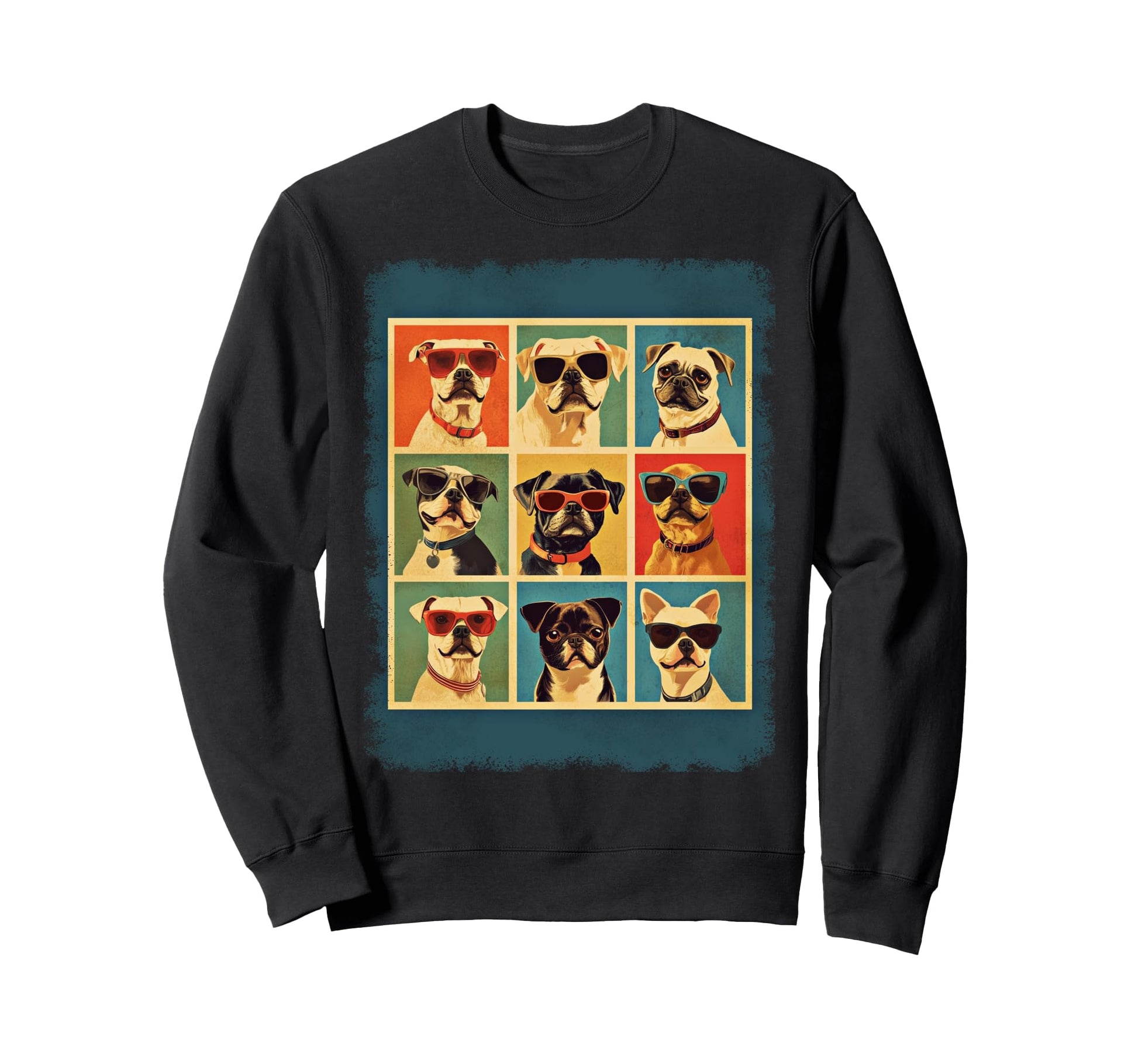 Mid Century Modern Dogs 50S 60S Sweatshirt - Unique Graphic Men Women - T-Shirt, Sweatshirt, Hoodie