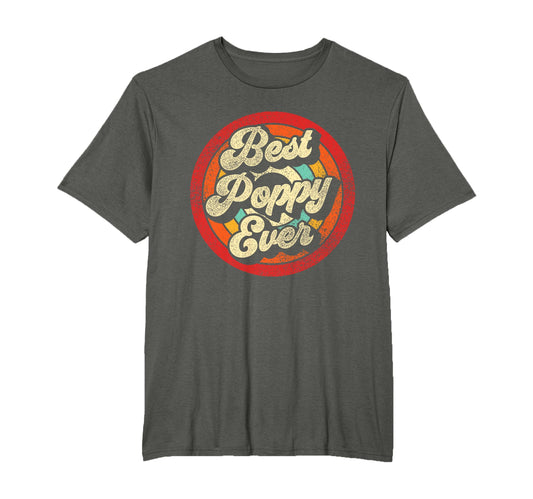Best Poppy Ever Funny Grandpa T-Shirt - Custom Art Print for Adults - T-Shirt, Sweatshirt, Hoodie