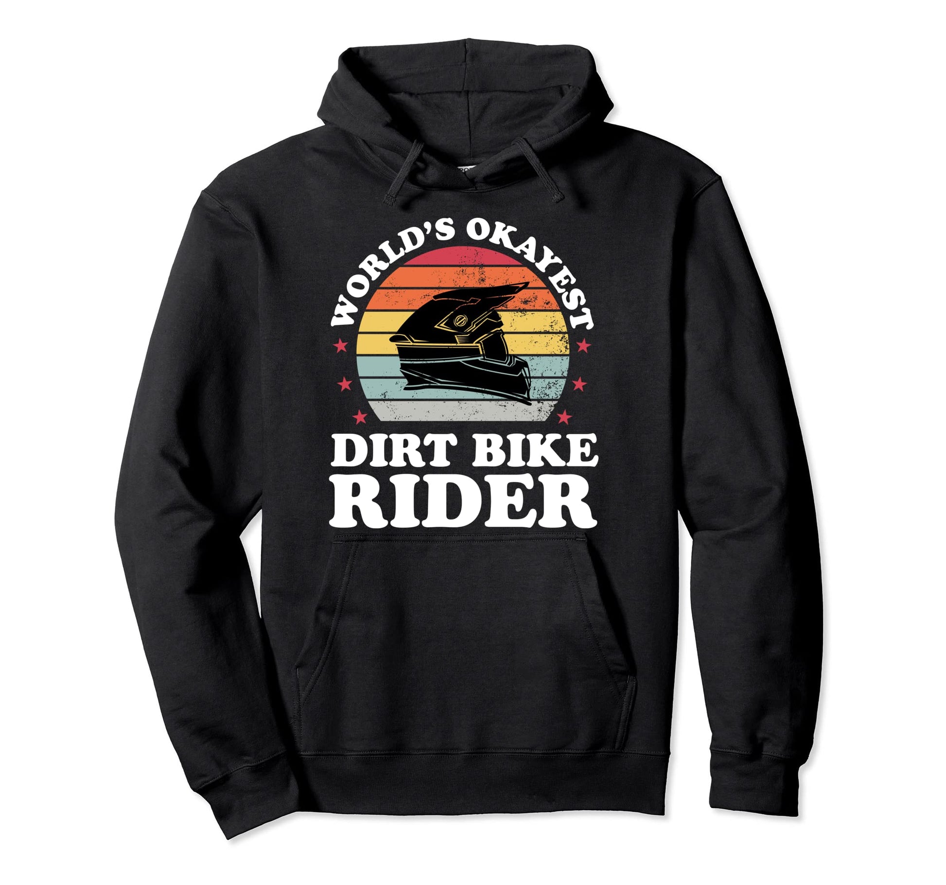 Worlds Okayest Dirt Bike Rider Hoodie - Minimalist Print Men Women - T-Shirt, Sweatshirt, Hoodie