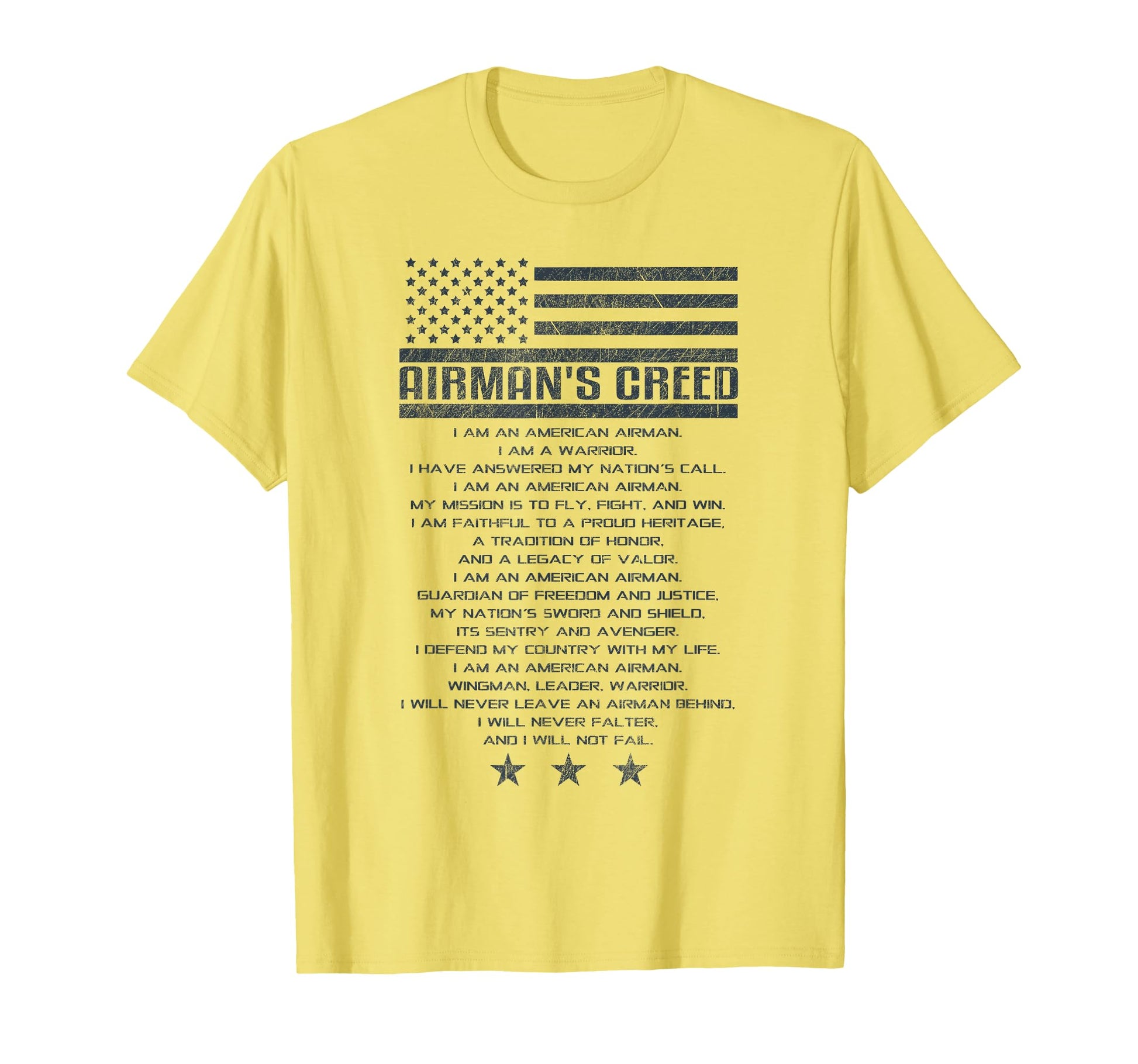 Us Airmans Creed Military Ethos Air T-Shirt - Graphic Print for Adults - T-Shirt, Sweatshirt, Hoodie