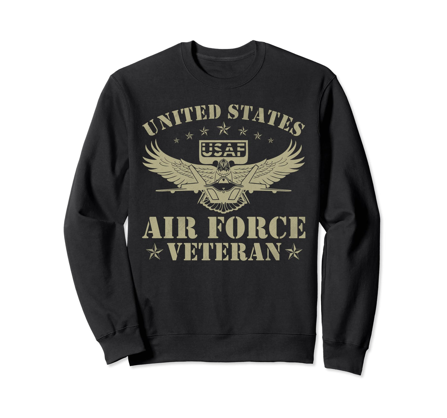 Usa Flag Proud Us Air Force Sweatshirt - Aesthetic Graphic Men Women - T-Shirt, Sweatshirt, Hoodie