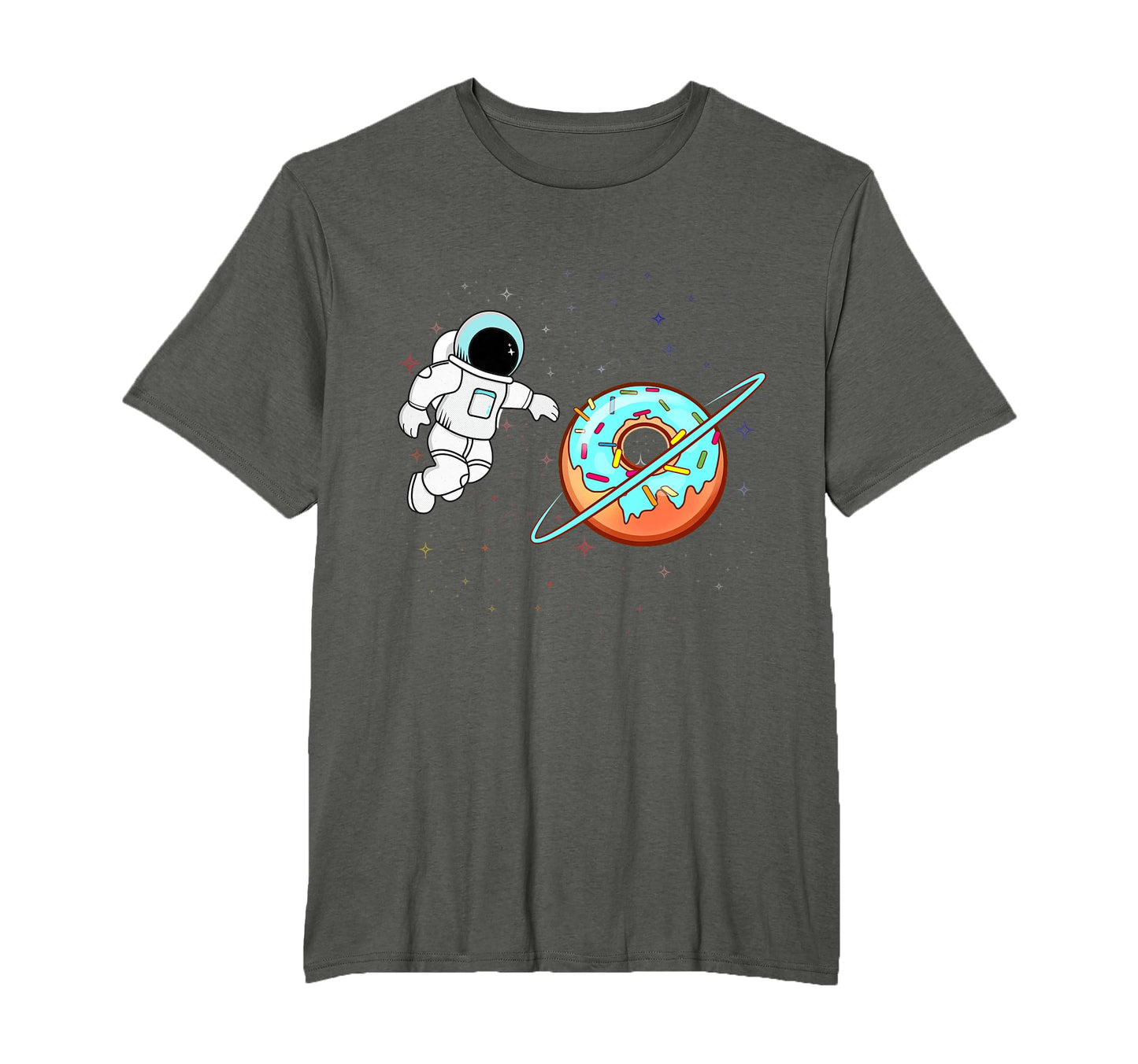 Donut Planet Astronaut Space Lover T-Shirt - Fun Novelty Design Unisex - T-Shirt, Sweatshirt, Hoodie
