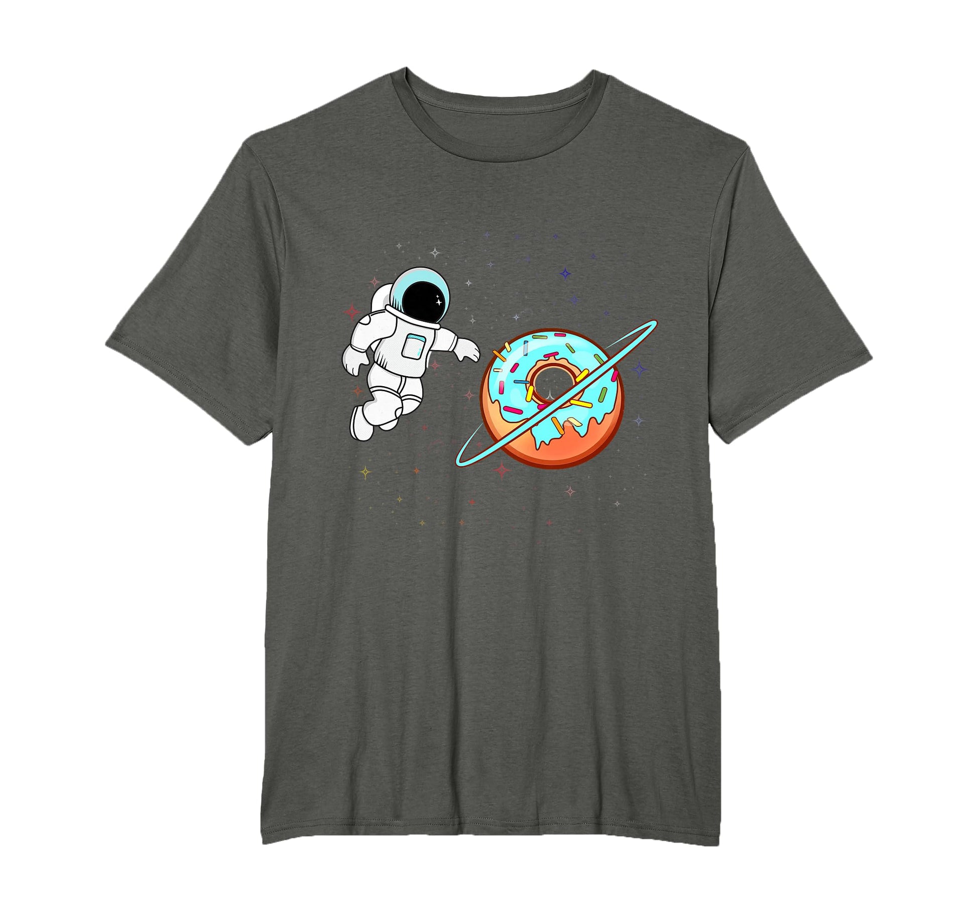 Donut Planet Astronaut Space Lover T-Shirt - Fun Novelty Design Unisex - T-Shirt, Sweatshirt, Hoodie