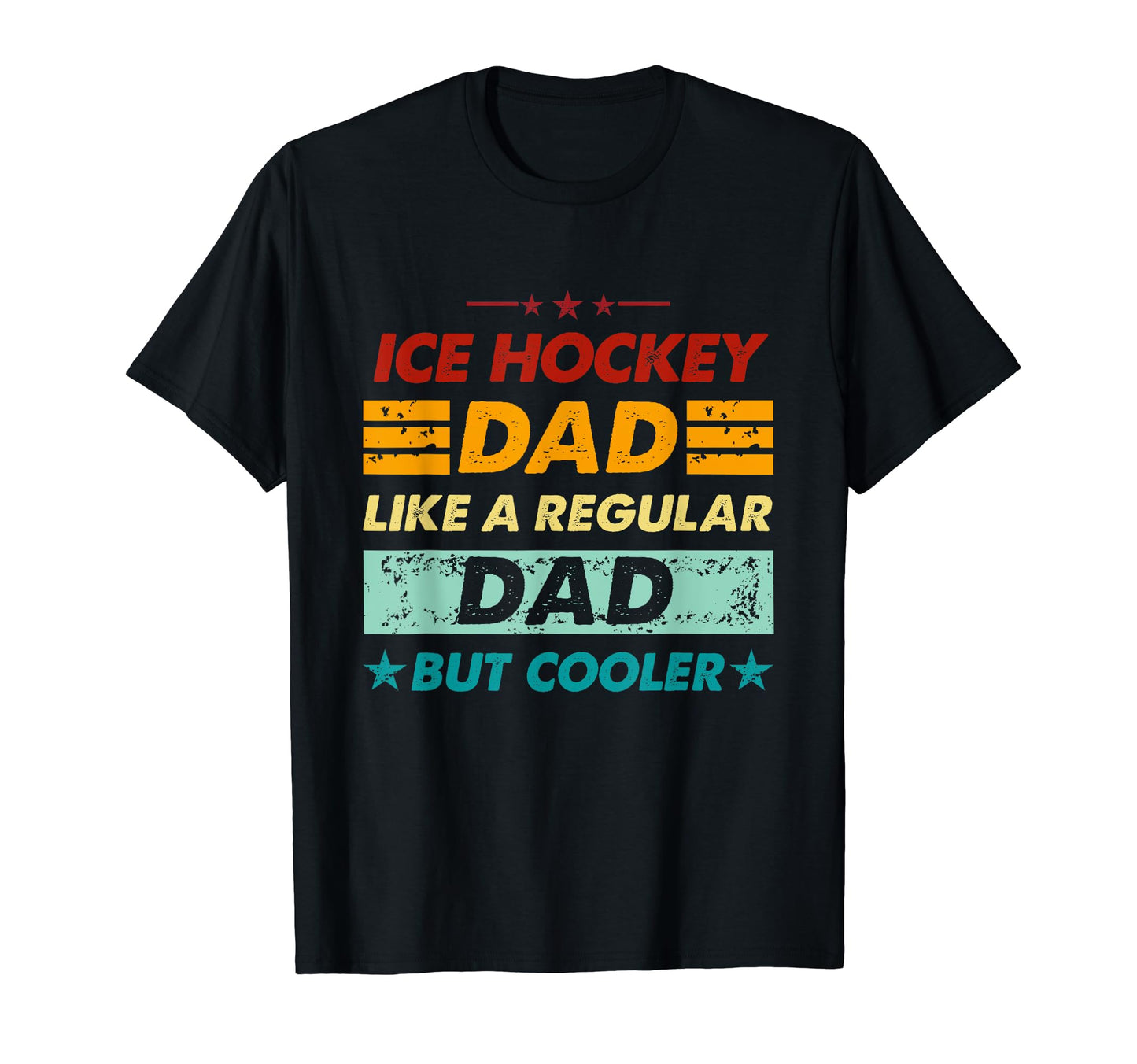 Funny Ice Hockey Dad Like Regular Dad T-Shirt - Minimalist Print Unisex - T-Shirt, Sweatshirt, Hoodie