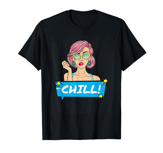 1950S Chill Stylish Pop Art T-Shirt - Fun Novelty Design Unisex - T-Shirt, Sweatshirt, Hoodie