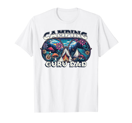 Camping Guru Dad Funny Backpacking T-Shirt - Custom Art Print for Adults - T-Shirt, Sweatshirt, Hoodie