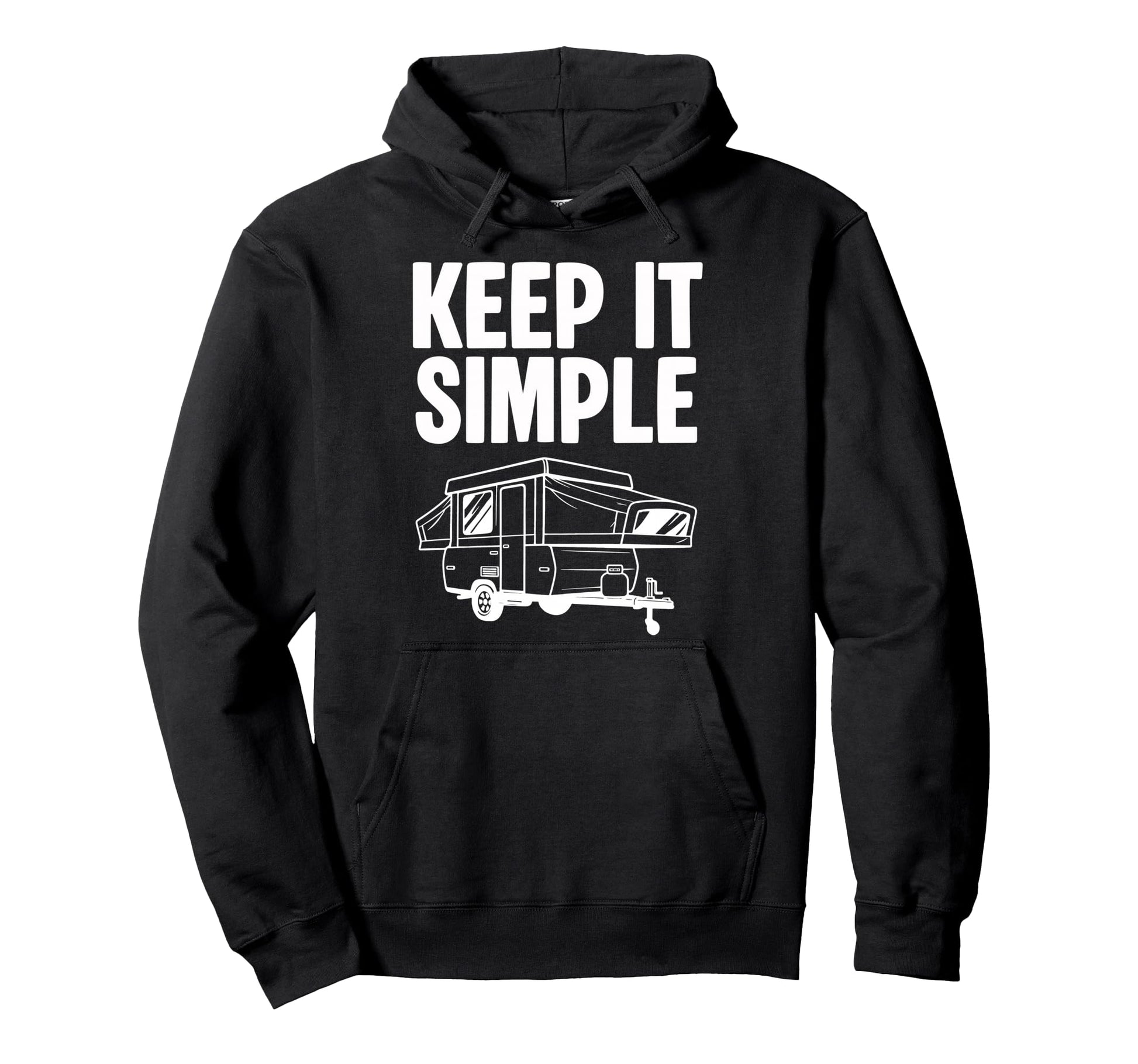 Pop Up Camper Art Caravan Popup Hoodie - Aesthetic Graphic for Adults - T-Shirt, Sweatshirt, Hoodie
