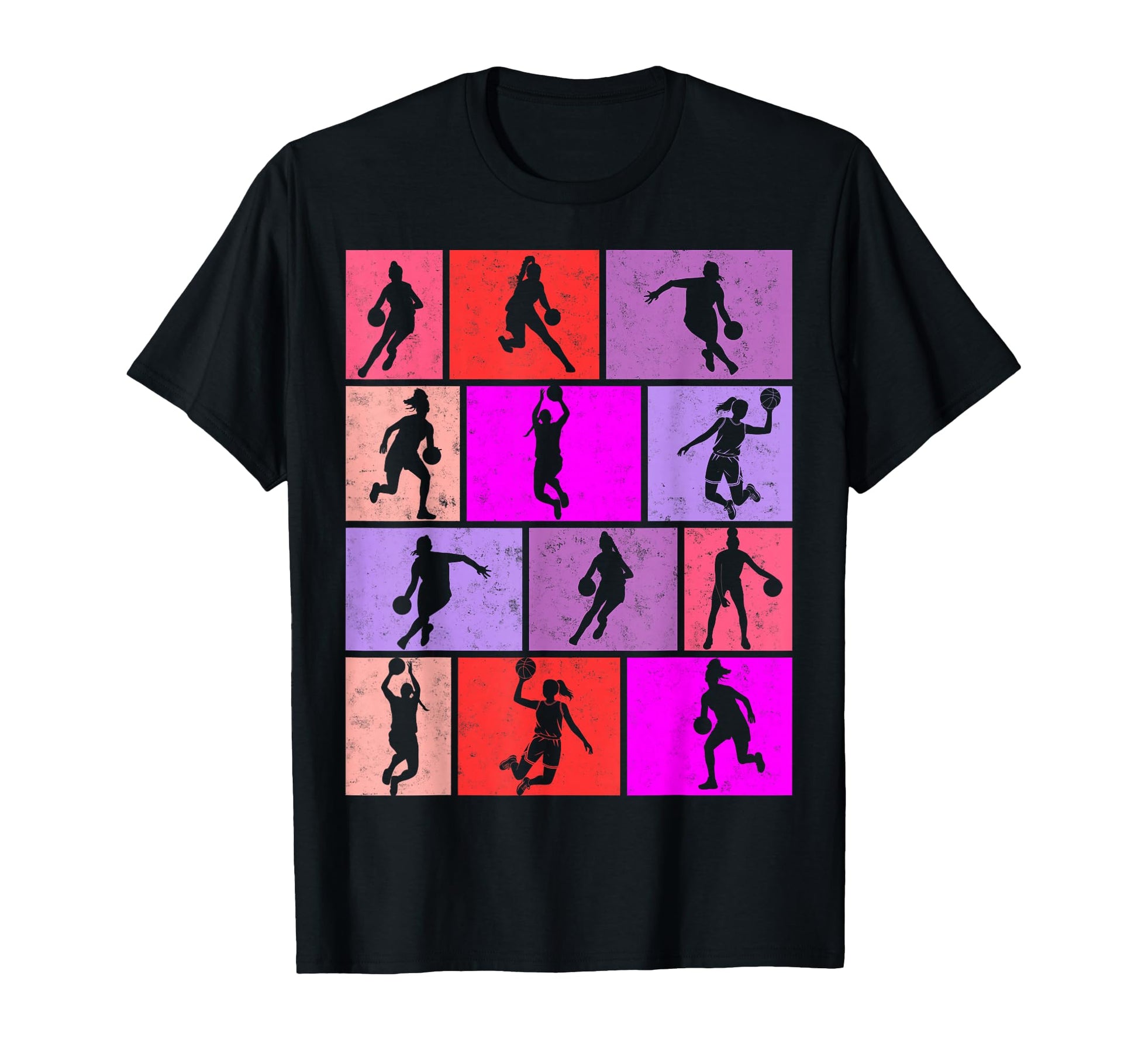 Colorful Basketball Player Slam T-Shirt - Casual Everyday Wear for Adults - T-Shirt, Sweatshirt, Hoodie