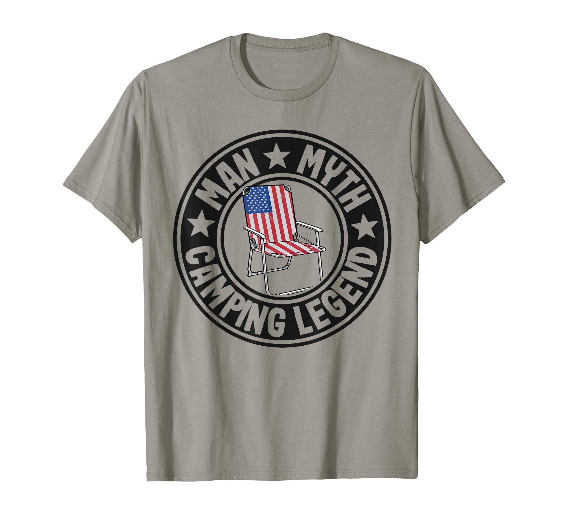 Myth Camping Legend Rv Camper Dad T-Shirt - Trendy Graphic for Adults - T-Shirt, Sweatshirt, Hoodie