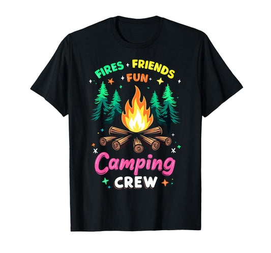 Camping Crew Group Matching Funny T-Shirt - Fun Novelty Design Men Women - T-Shirt, Sweatshirt, Hoodie