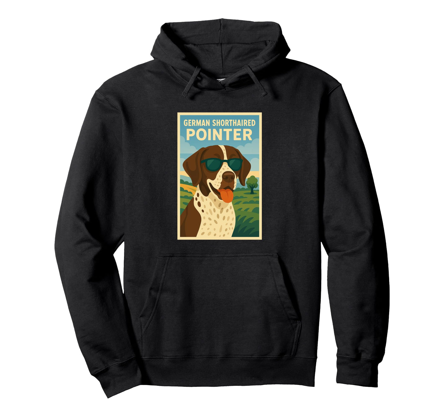 German Shorthaired Pointer Art Hoodie - Streetwear Style for Adults - T-Shirt, Sweatshirt, Hoodie