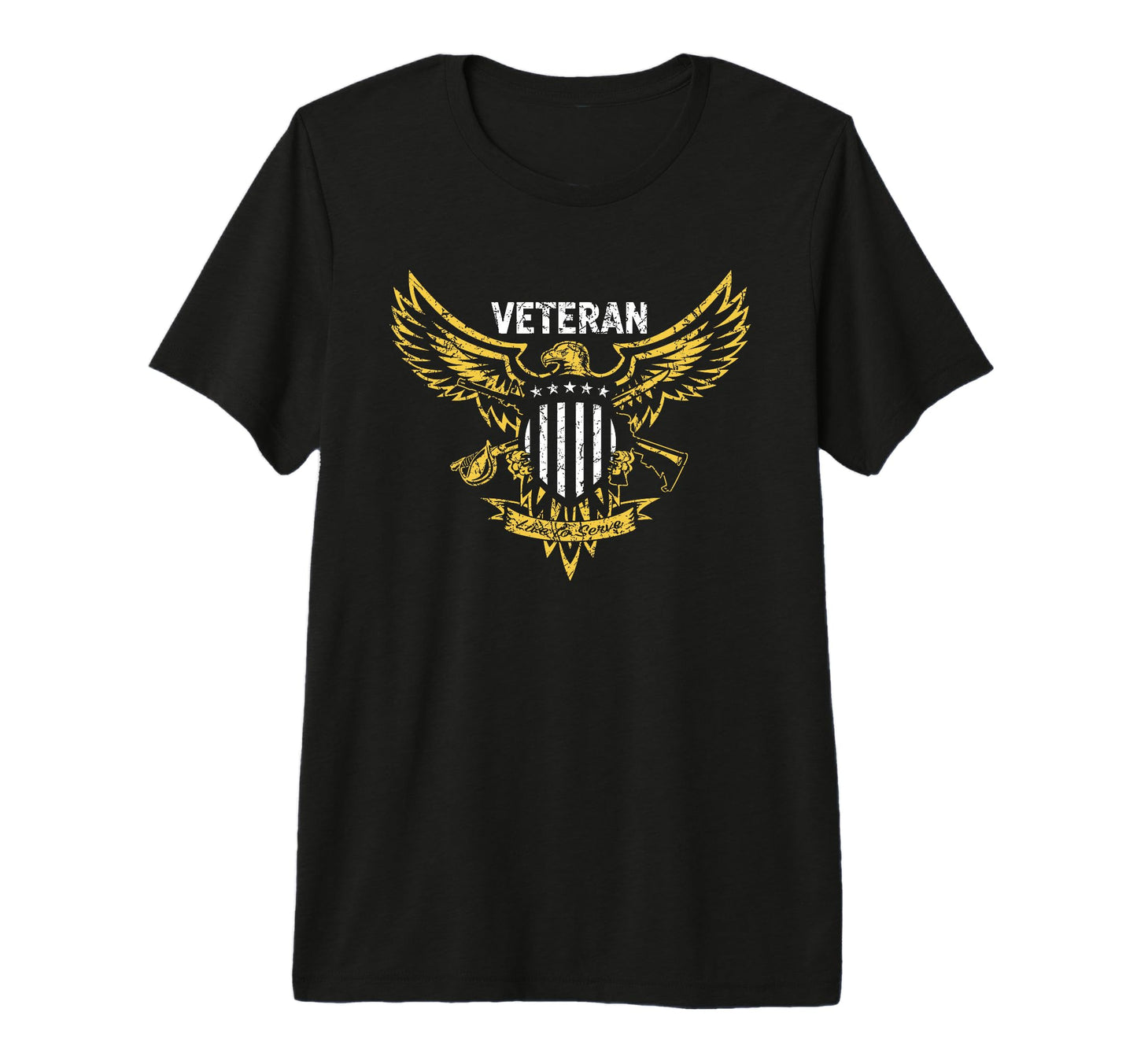 Military Veteran Eagle Patriotic T-Shirt - Custom Art Print Men Women - T-Shirt, Sweatshirt, Hoodie