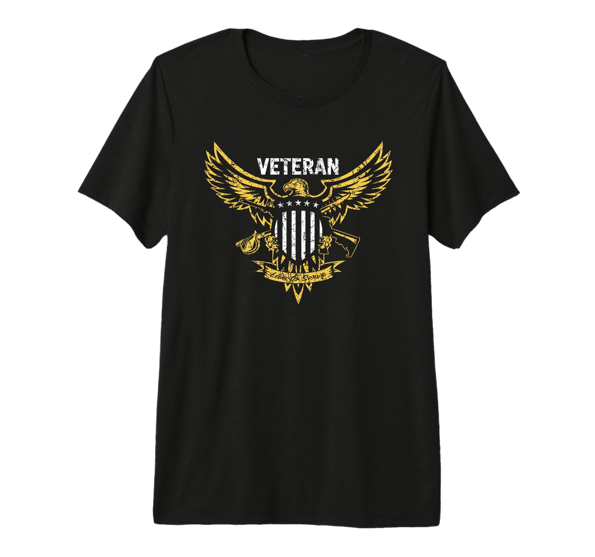 Military Veteran Eagle Patriotic T-Shirt - Custom Art Print Men Women - T-Shirt, Sweatshirt, Hoodie