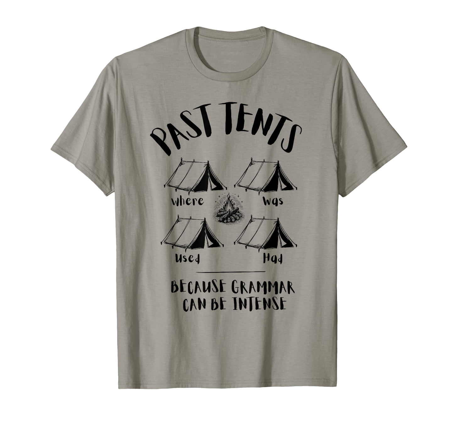 Past Tents Joke Funny Camping Dad T-Shirt - Streetwear Style for Adults - T-Shirt, Sweatshirt, Hoodie