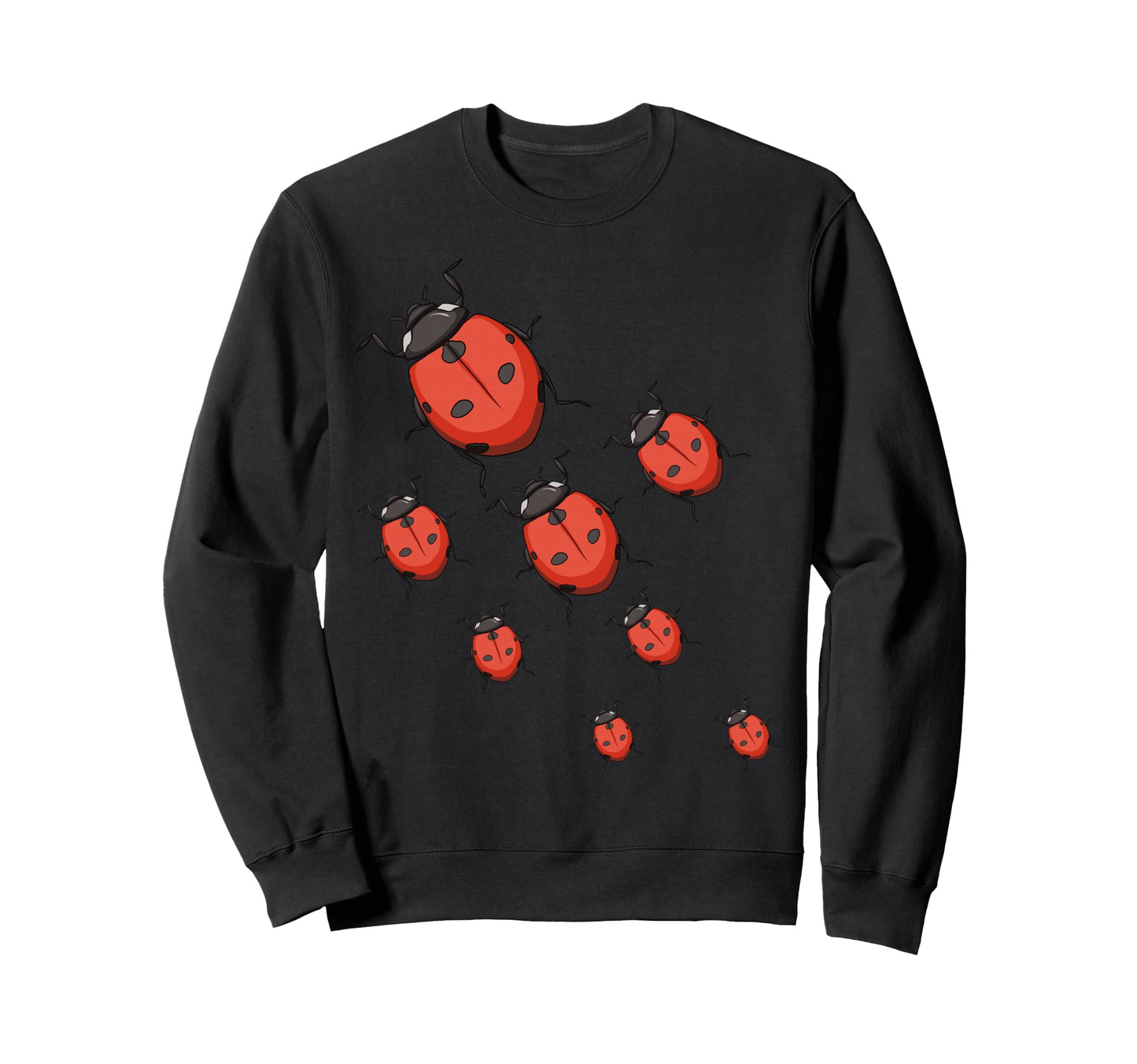 Ladybugs Funny Pop Art Ladybug Sweatshirt - Novelty Apparel for Adults - T-Shirt, Sweatshirt, Hoodie