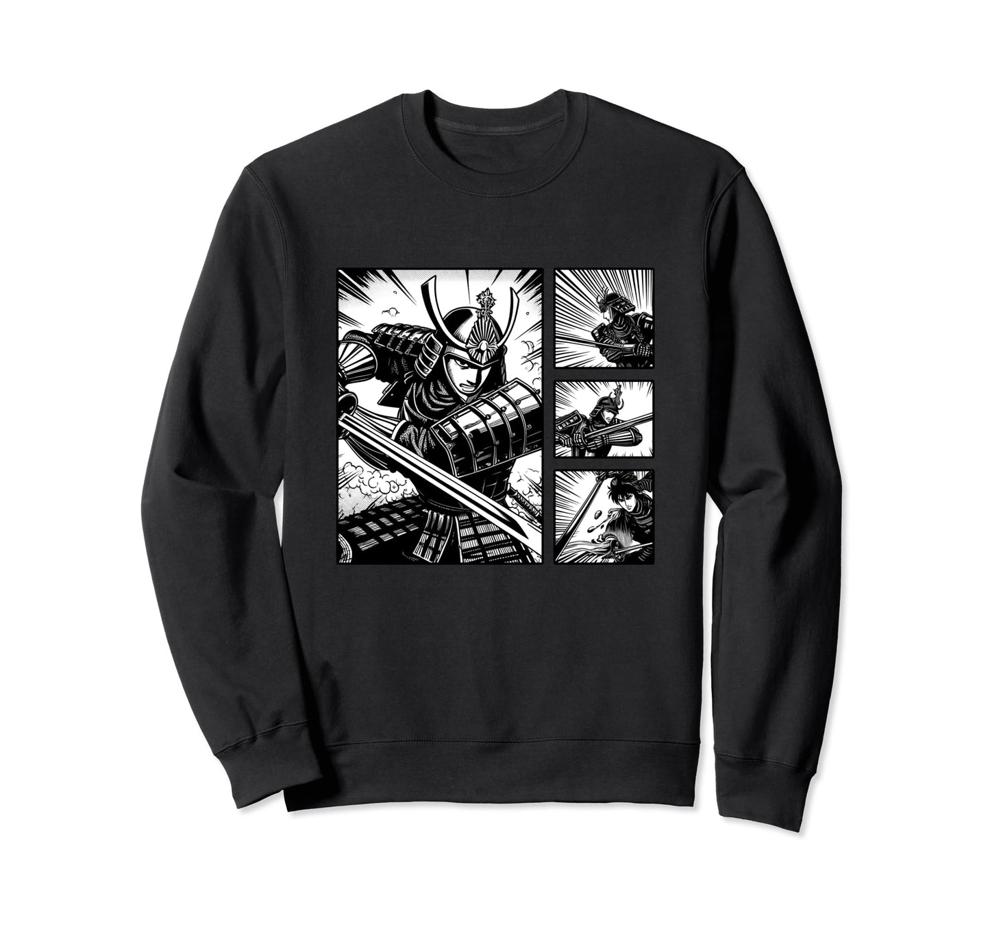 Japanese Fighters Battling Pop Art Sweatshirt - Fun Novelty Design Unisex - T-Shirt, Sweatshirt, Hoodie