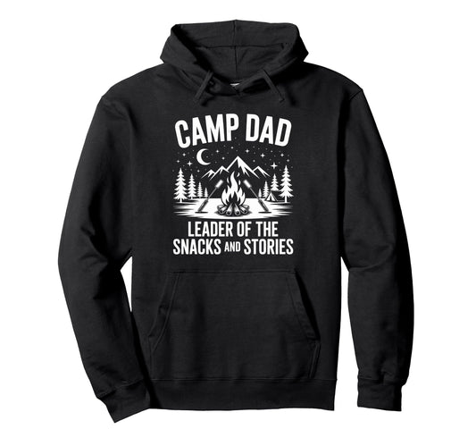 Camp Dad Camper Camping And Nature Hoodie - Fun Novelty Design Men Women - T-Shirt, Sweatshirt, Hoodie