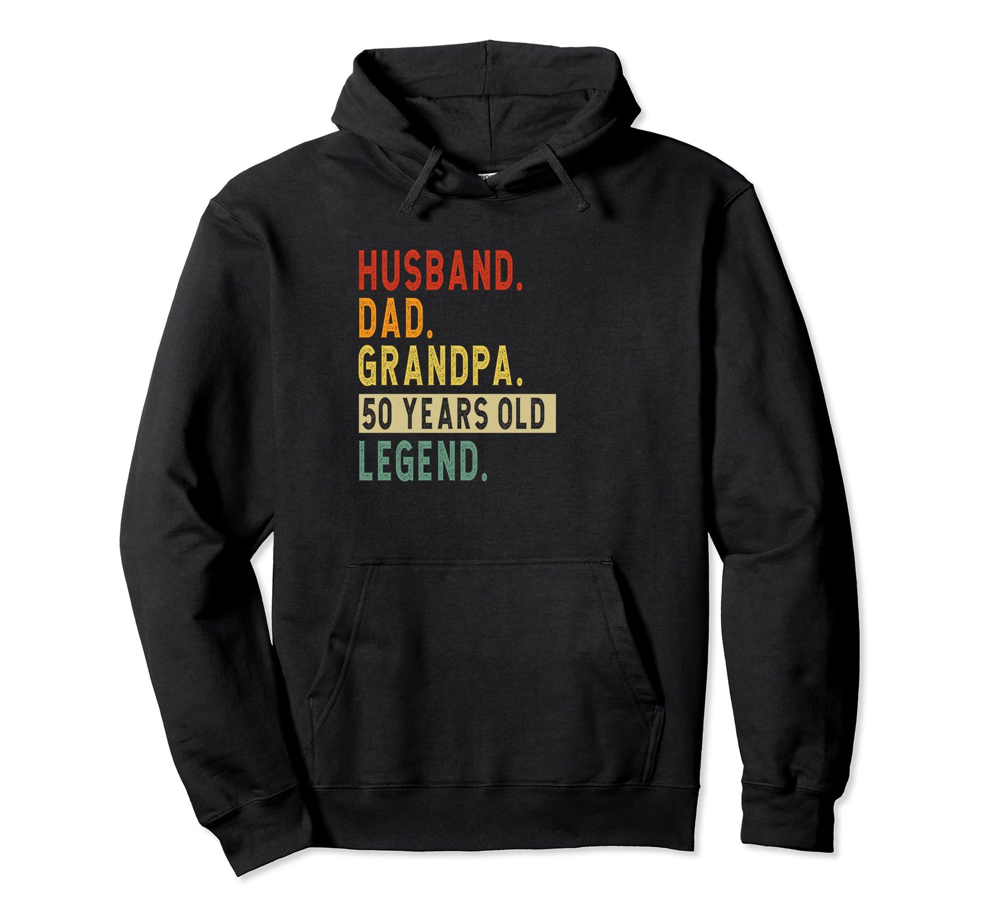 Fathers Day Husband Dad Grandpa 50 Hoodie - Minimalist Print Men Women - T-Shirt, Sweatshirt, Hoodie