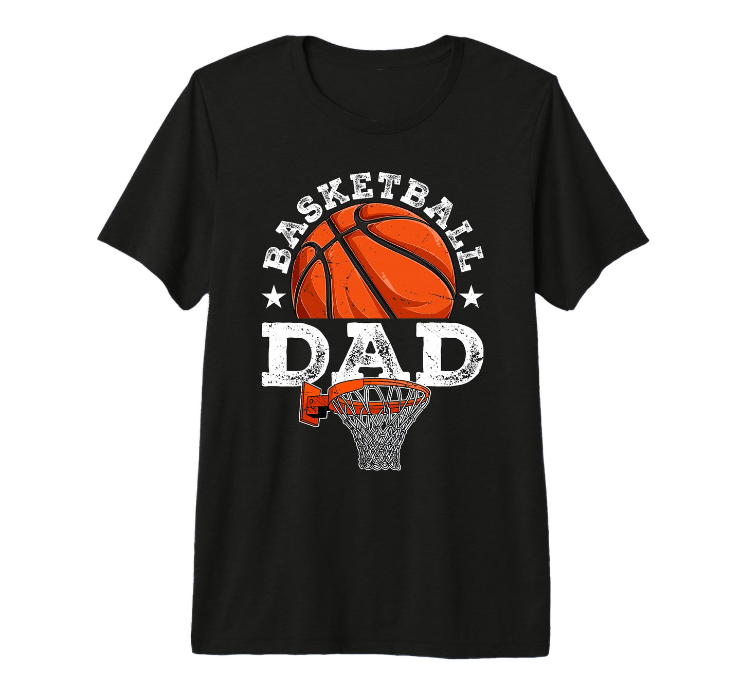 Basketball Dad Daddy Father Happy T-Shirt - Unique Graphic for Adults - T-Shirt, Sweatshirt, Hoodie