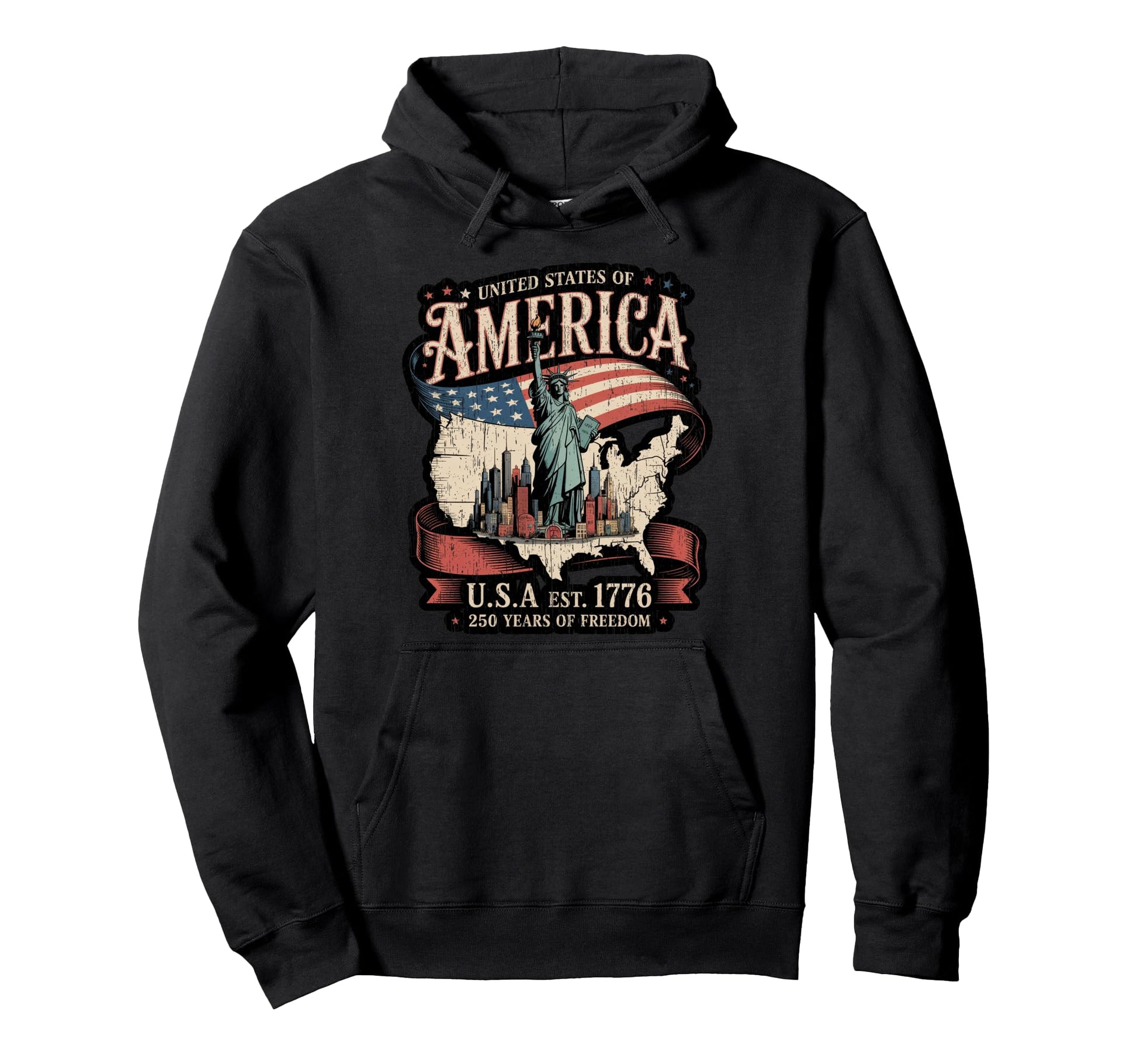 250Th Anniversary America Usa Est 1776 2026 Hoodie - Unique Graphic Unisex - T-Shirt, Sweatshirt, Hoodie