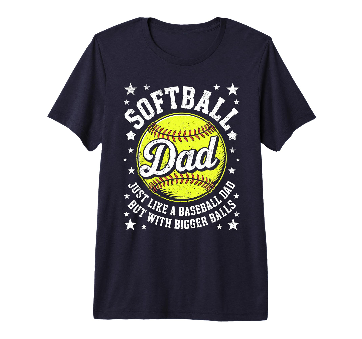 Mens Softball Dad Like Baseball But T-Shirt - Streetwear Style for Adults - T-Shirt, Sweatshirt, Hoodie