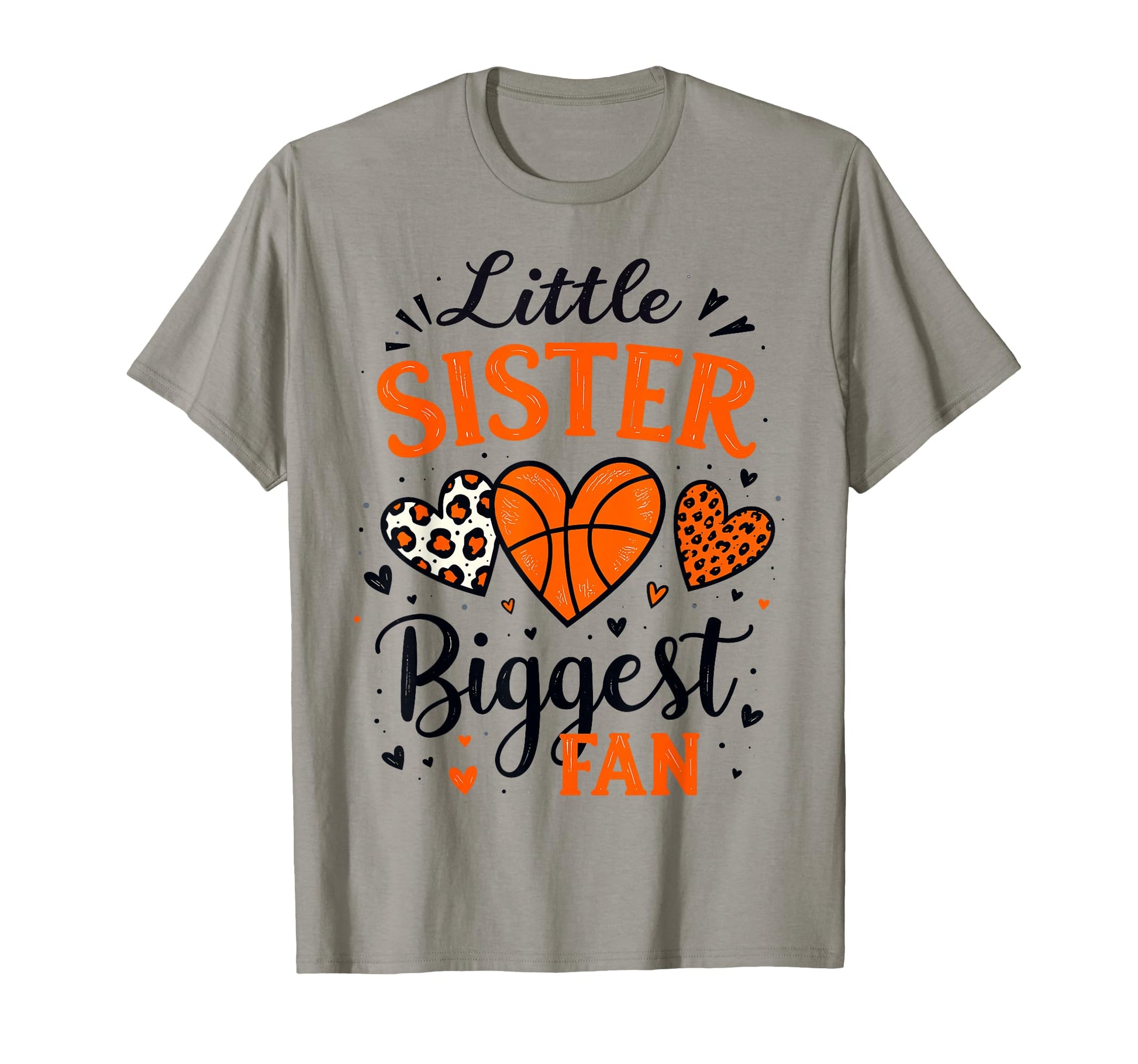 Little Sister Biggest Fan Brother T-Shirt - Graphic Print Men Women - T-Shirt, Sweatshirt, Hoodie