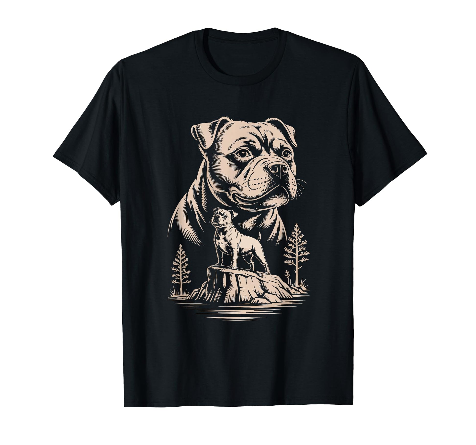Mom Dad Staffordshire Bull T-Shirt - Casual Everyday Wear Men Women - T-Shirt, Sweatshirt, Hoodie