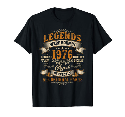 50 Years Old 1976 Legend 50Th Birthday T-Shirt - Trendy Graphic for Adults - T-Shirt, Sweatshirt, Hoodie