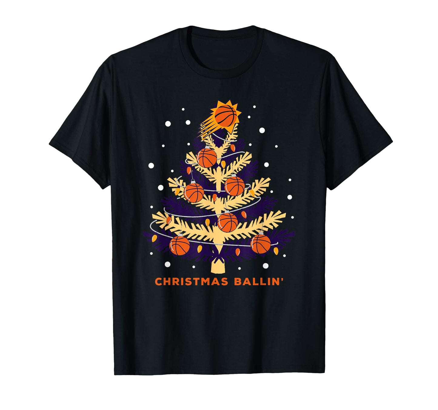 Nba Phoenix Suns X Mas Tree T-Shirt - Graphic Print Unisex - T-Shirt, Sweatshirt, Hoodie