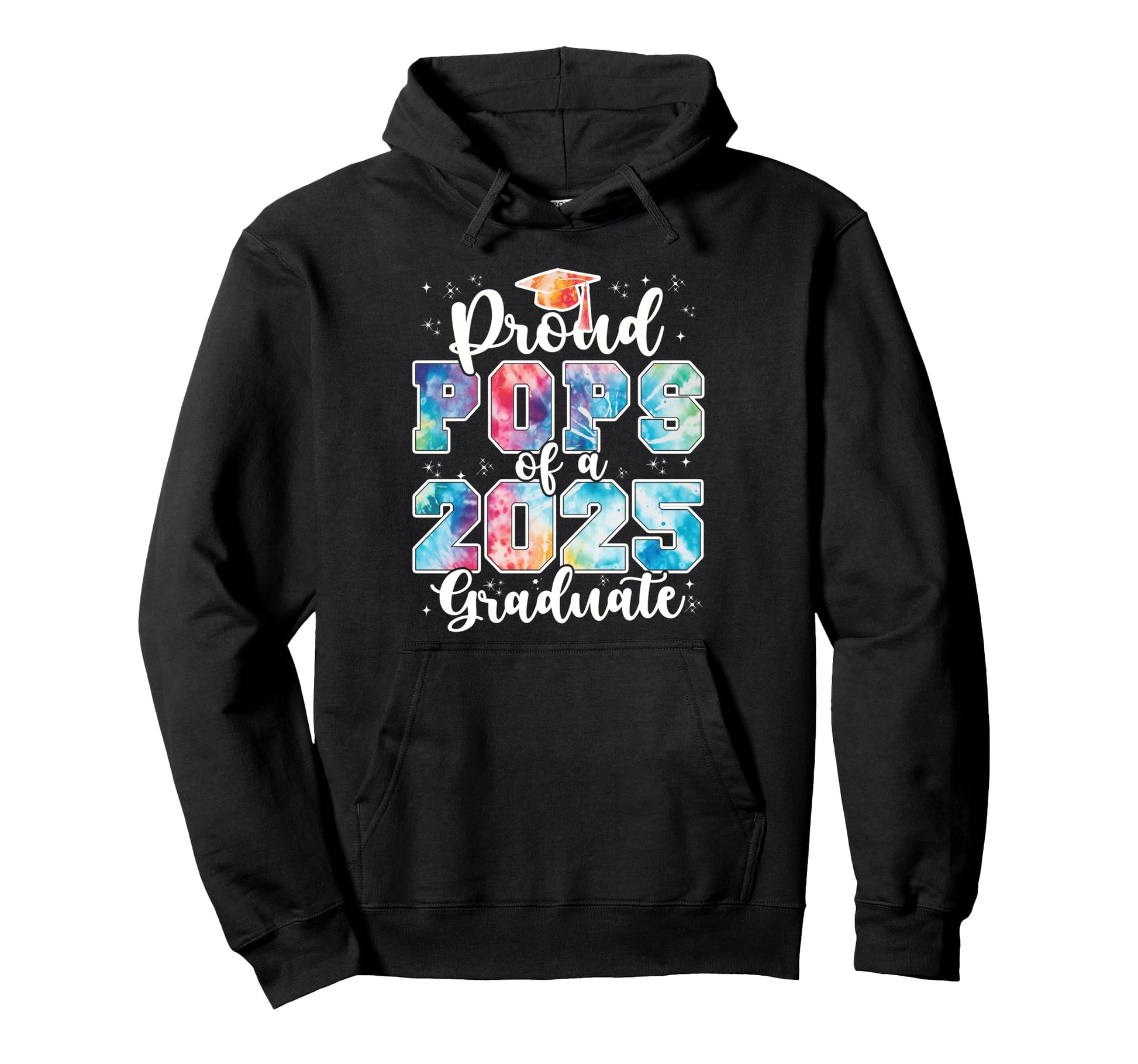 Proud Pops 2025 Graduate Grad Prom Hoodie - Aesthetic Graphic for Adults - T-Shirt, Sweatshirt, Hoodie