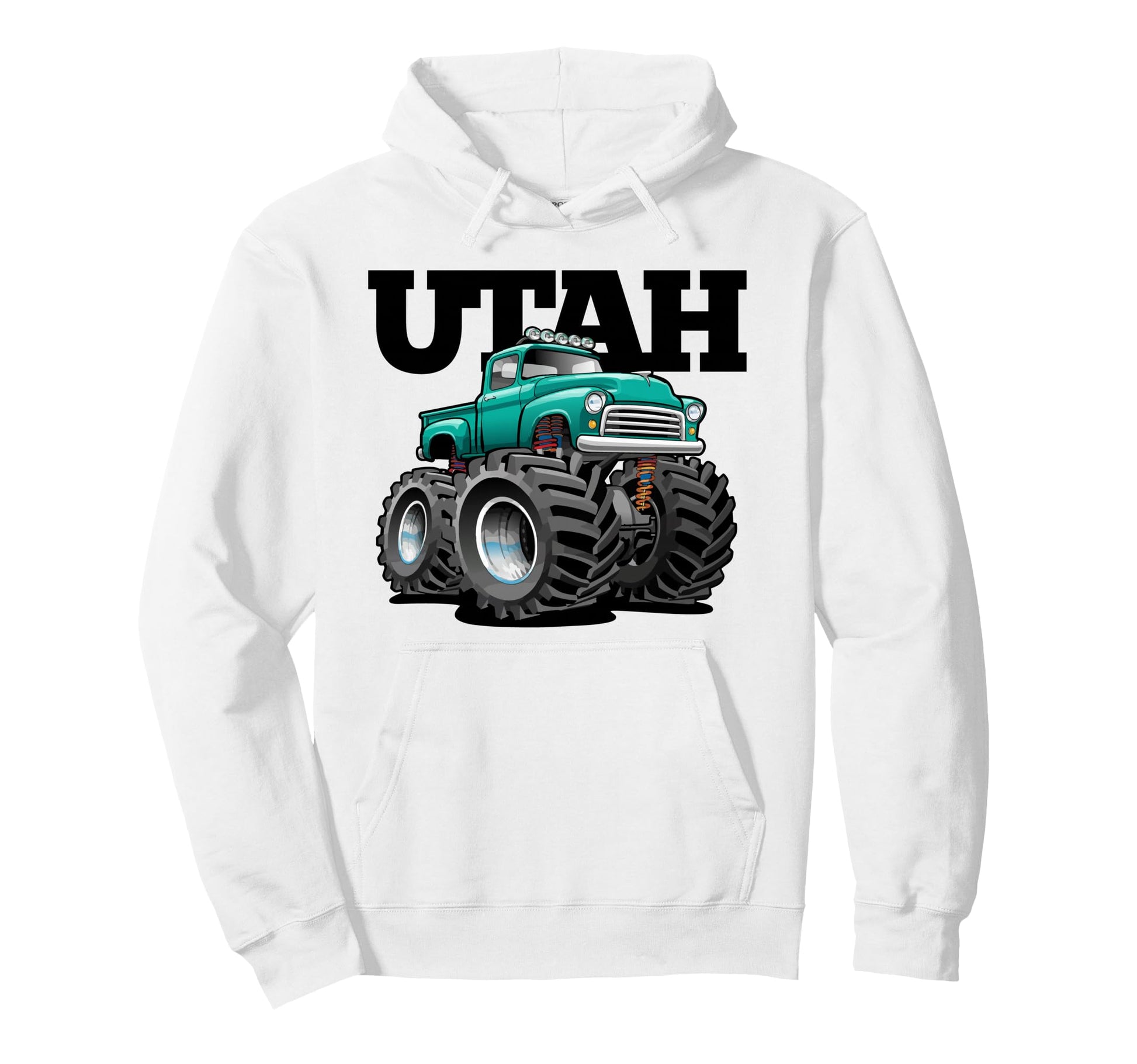 Utah Offroad 4X4 Pick Up Truck Hoodie - Novelty Apparel Unisex - T-Shirt, Sweatshirt, Hoodie