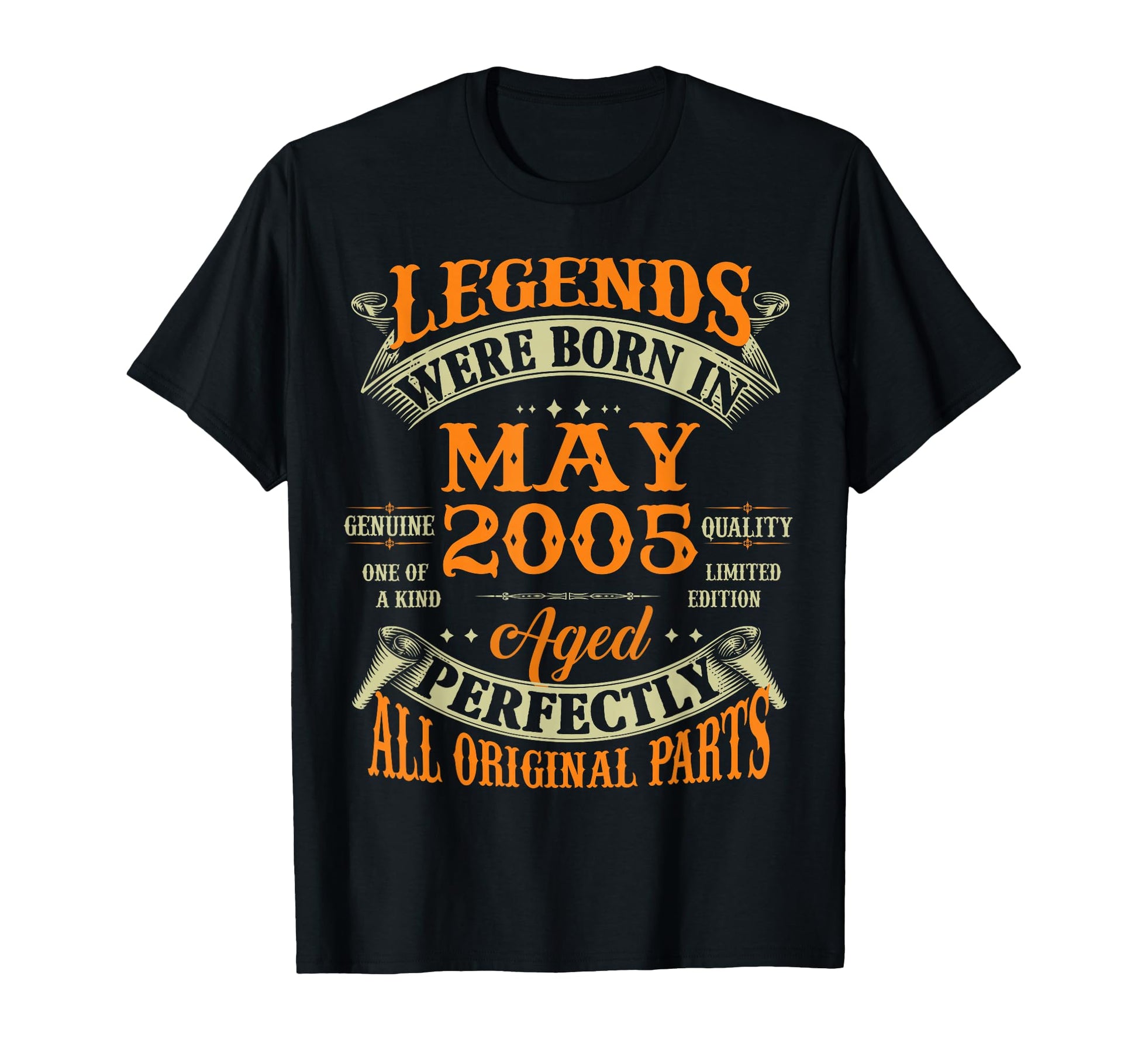 21St Birthday Gift Legend Born May 2005 21 T-Shirt - Unique Graphic Unisex - T-Shirt, Sweatshirt, Hoodie