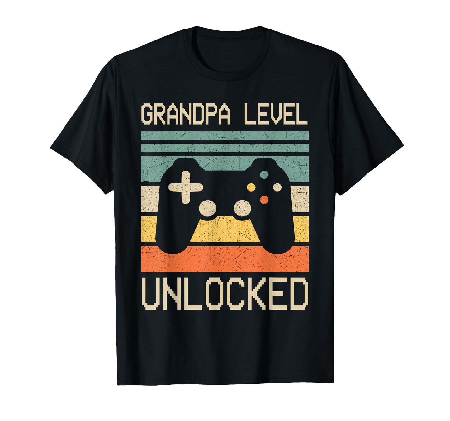 New Grandpa Level Unlocked Leveled Up T-Shirt - Graphic Print for Adults - T-Shirt, Sweatshirt, Hoodie