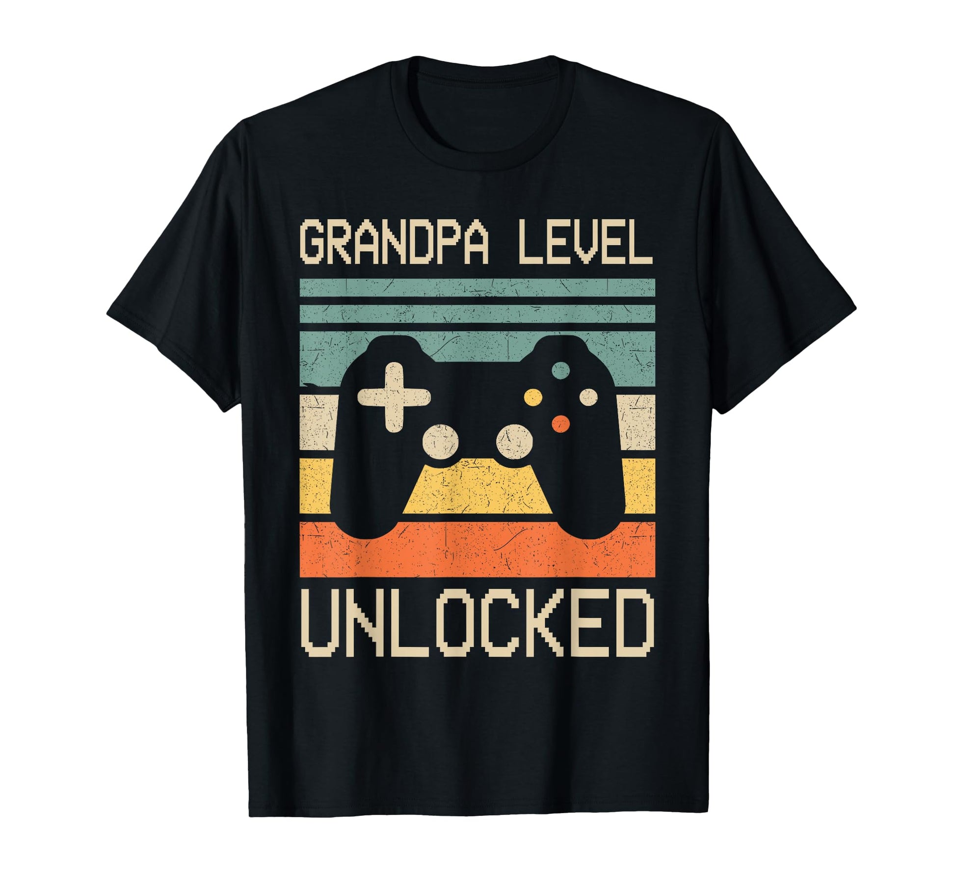 New Grandpa Level Unlocked Leveled Up T-Shirt - Graphic Print for Adults - T-Shirt, Sweatshirt, Hoodie